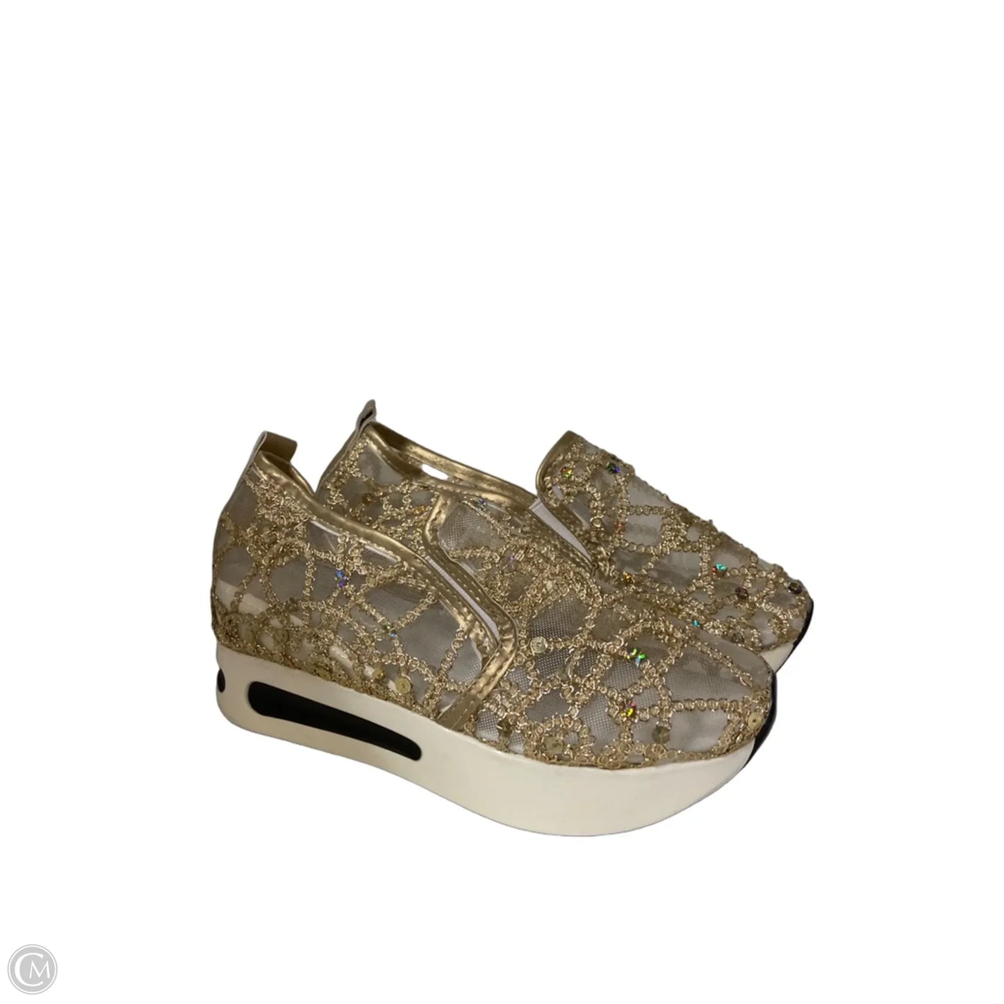 Shoes Flats By Kenneth Cole Reaction In Gold, Size: 8