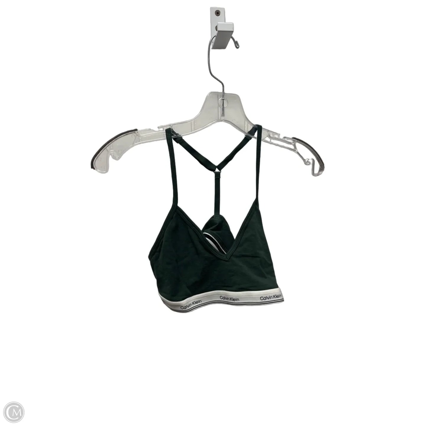 Athletic Bra By Calvin Klein In Green, Size: M