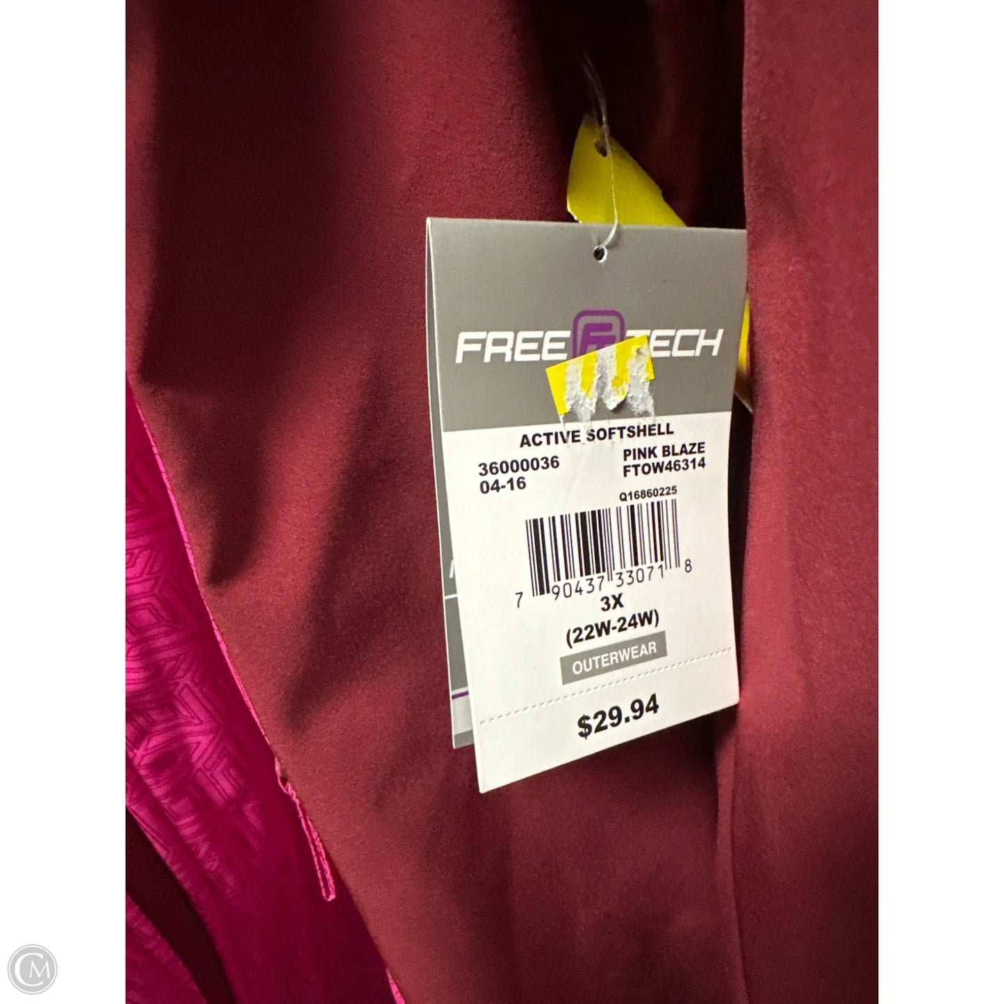 Athletic Jacket By Clothes Mentor In Pink, Size: 3x