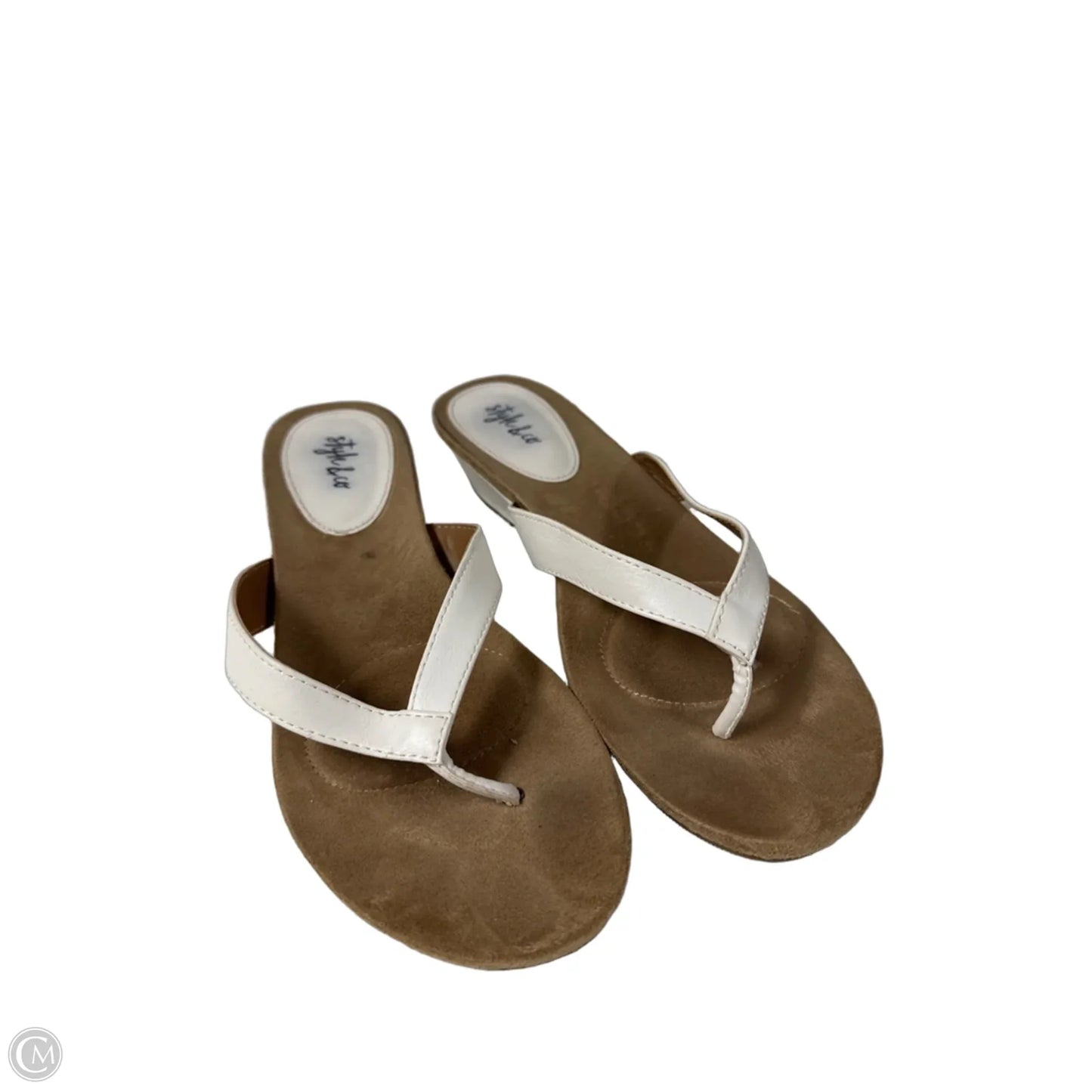 Sandals Flats By Style And Company In White, Size: 7.5