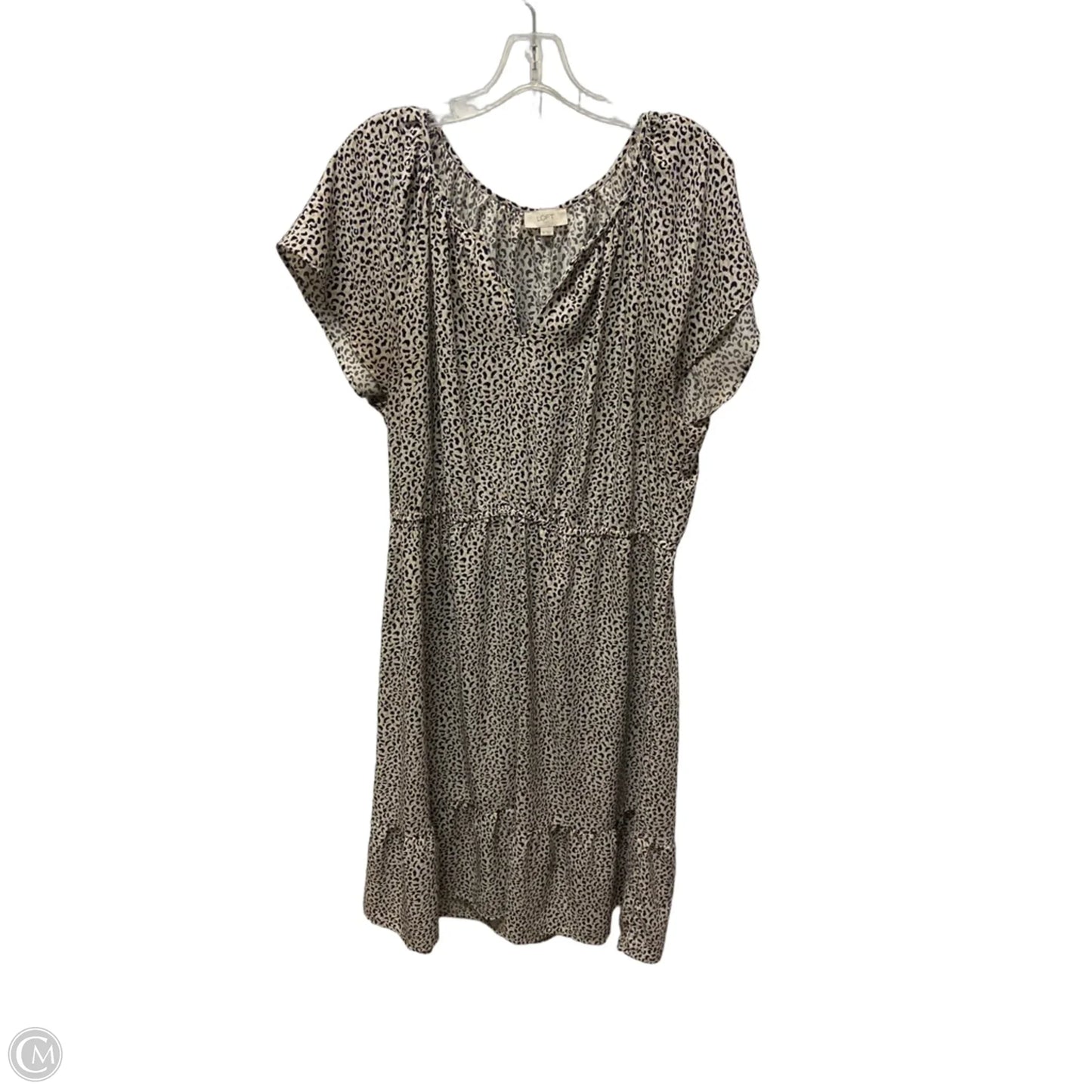 Dress Casual Midi By Loft In Animal Print, Size: Xl