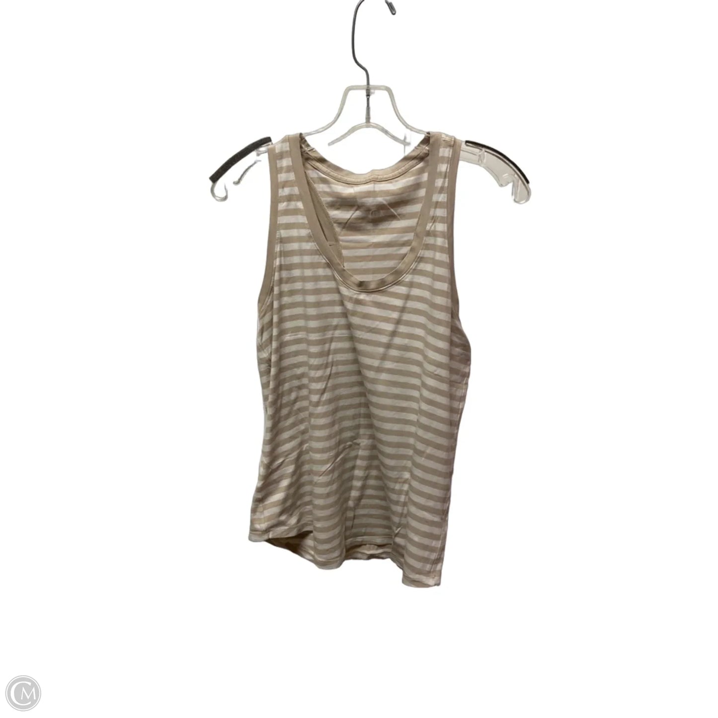 Athletic Tank Top By Lululemon In Striped Pattern, Size: M
