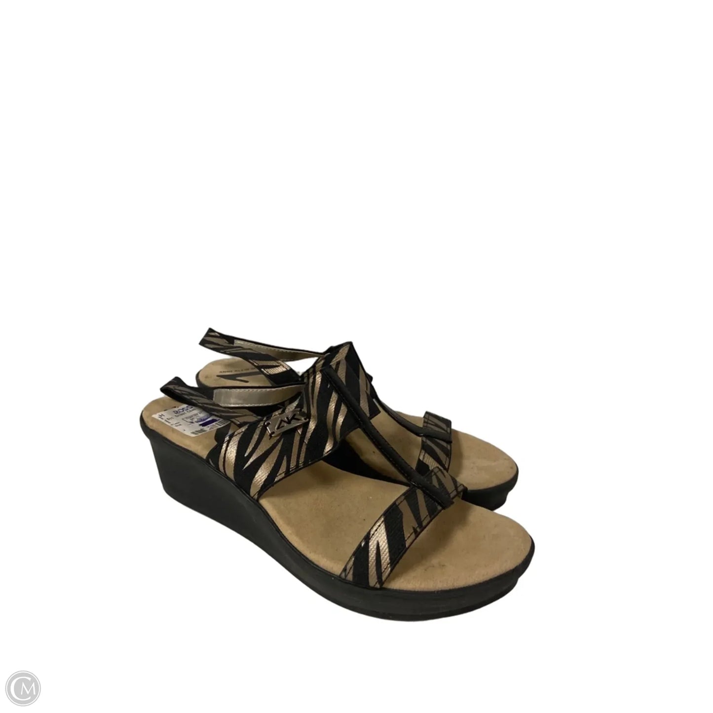 Sandals Heels Block By Anne Klein In Animal Print, Size: 8.5