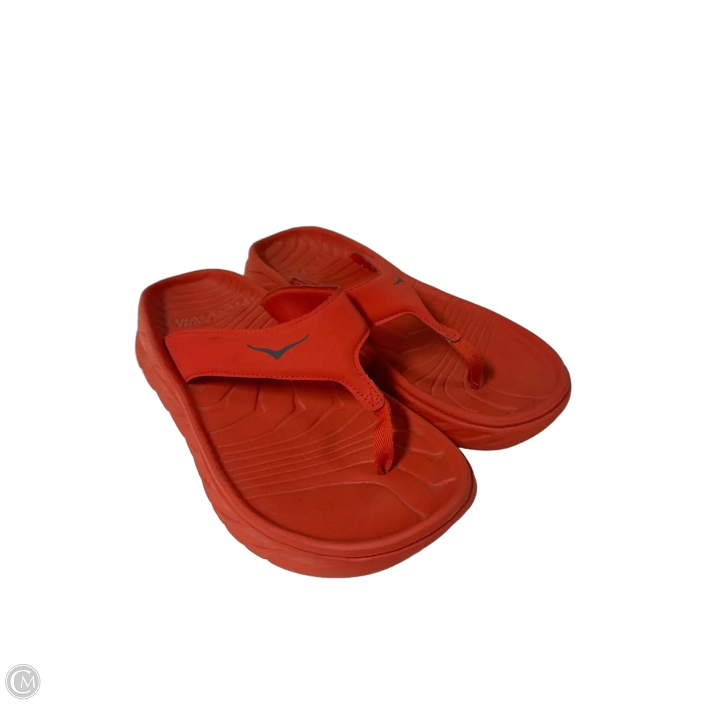 Sandals Flip Flops By Hoka In Orange, Size: 11