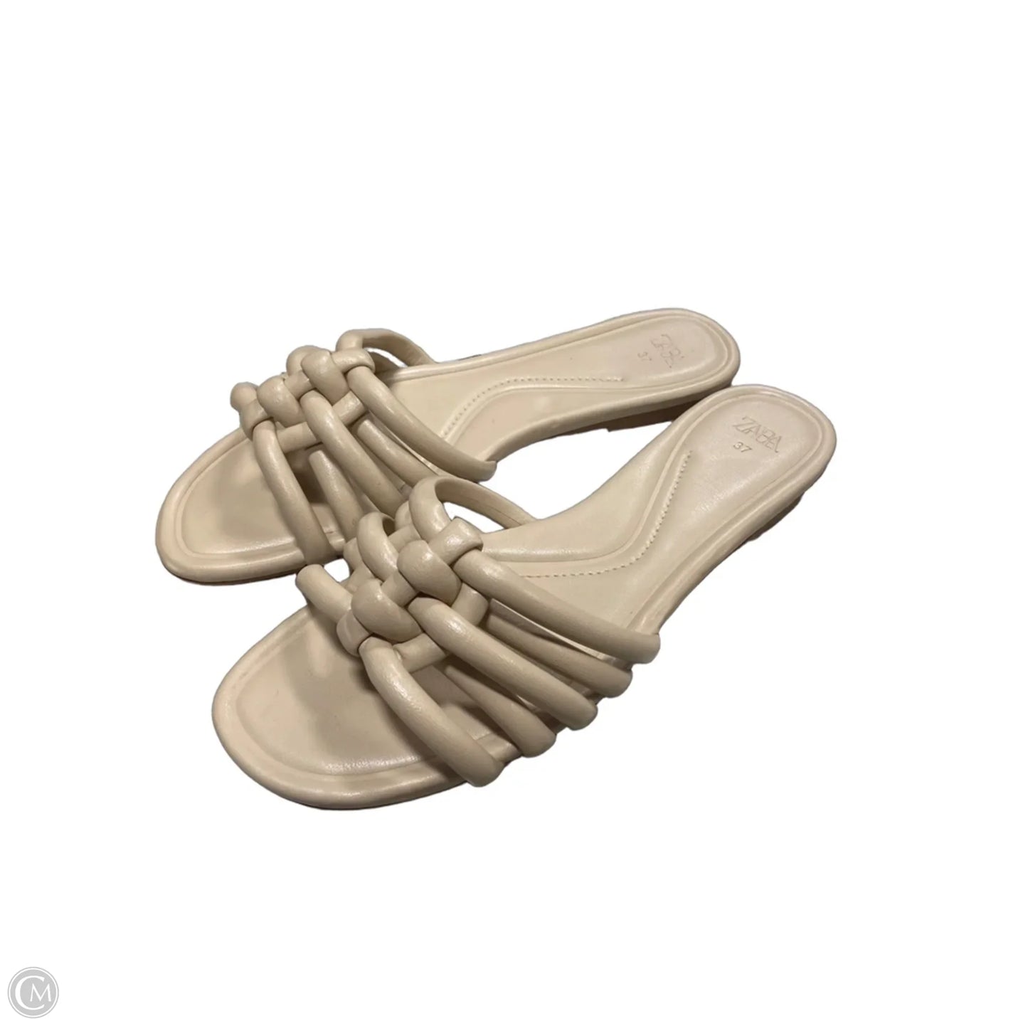 Sandals Flats By Zara In Cream, Size: 6.5