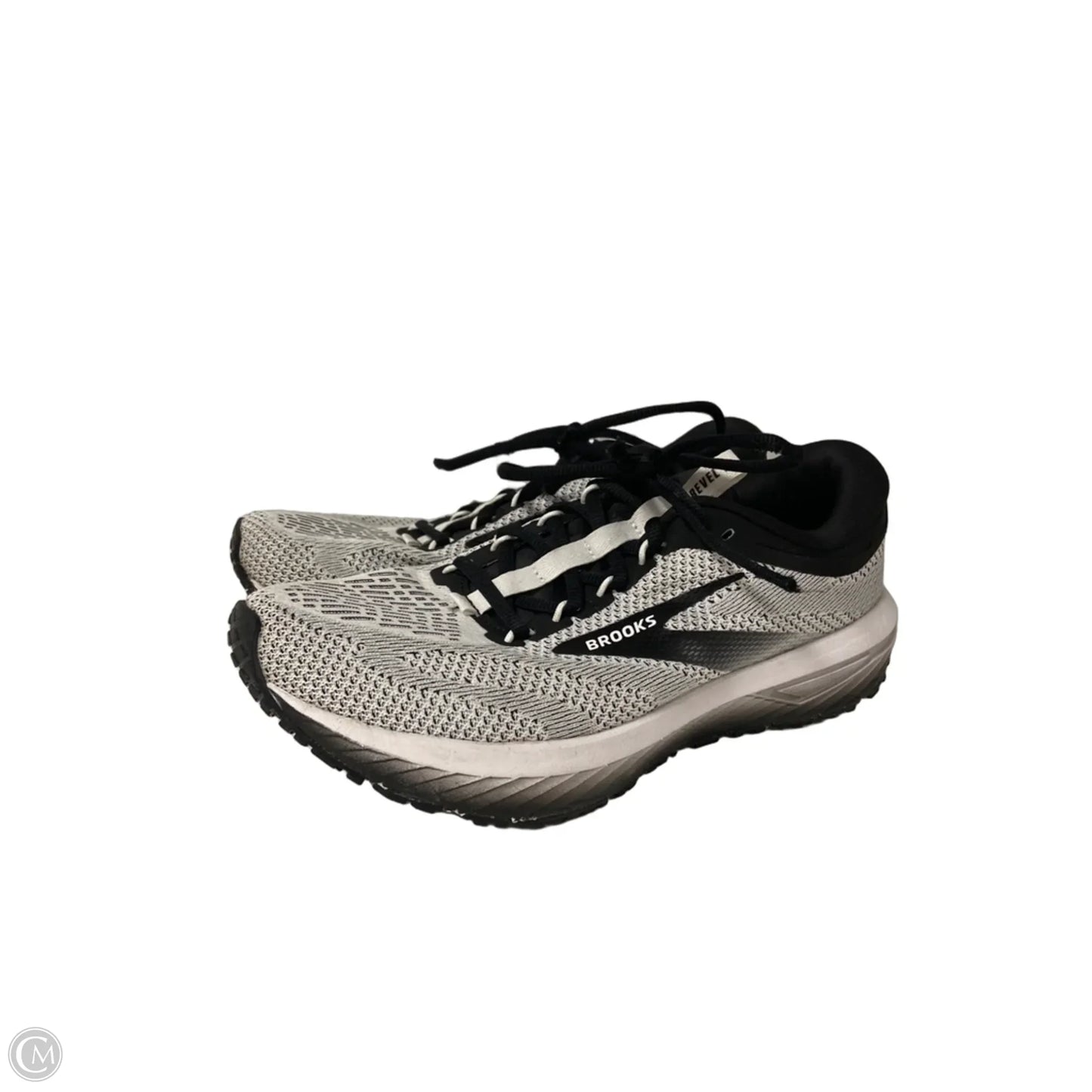Shoes Athletic By Brooks In Black & White, Size: 8.5