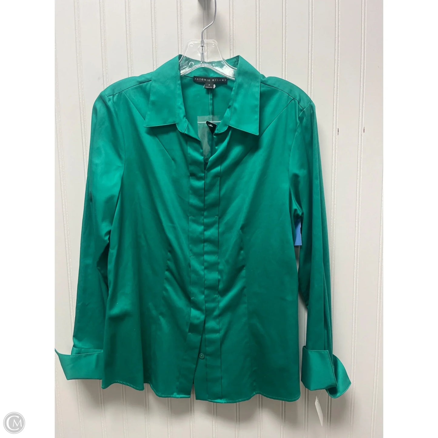 Top Long Sleeve By Antonio Melani In Green, Size: M