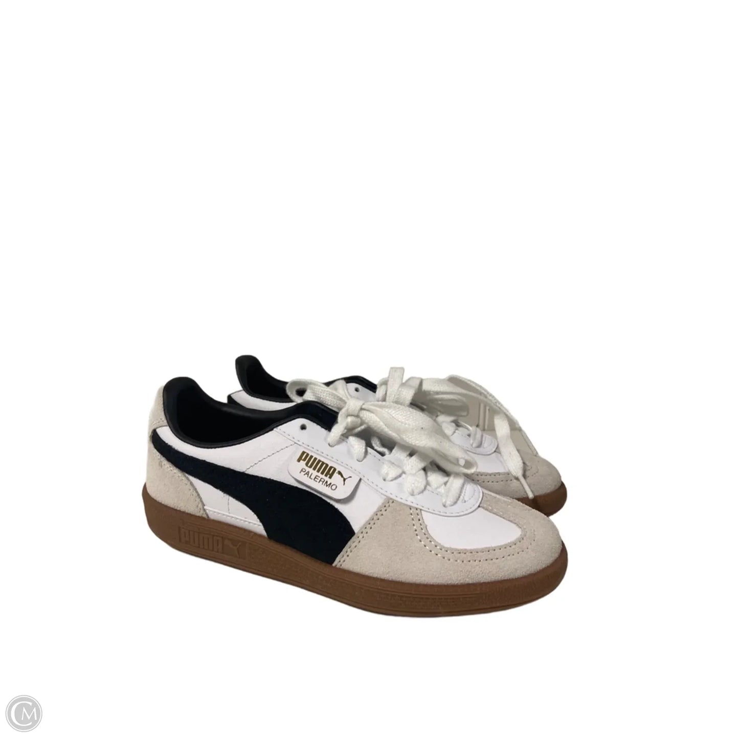 Shoes Sneakers By Puma In Tan & White, Size: 7