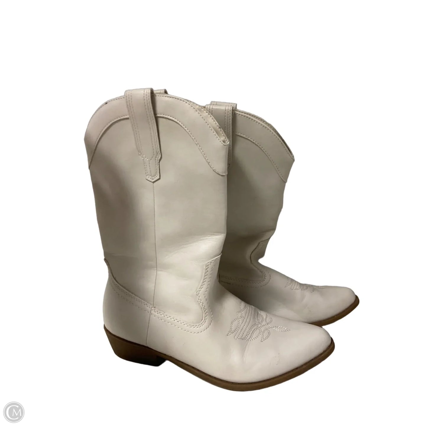 Boots Western By Arizona In White, Size: 9.5