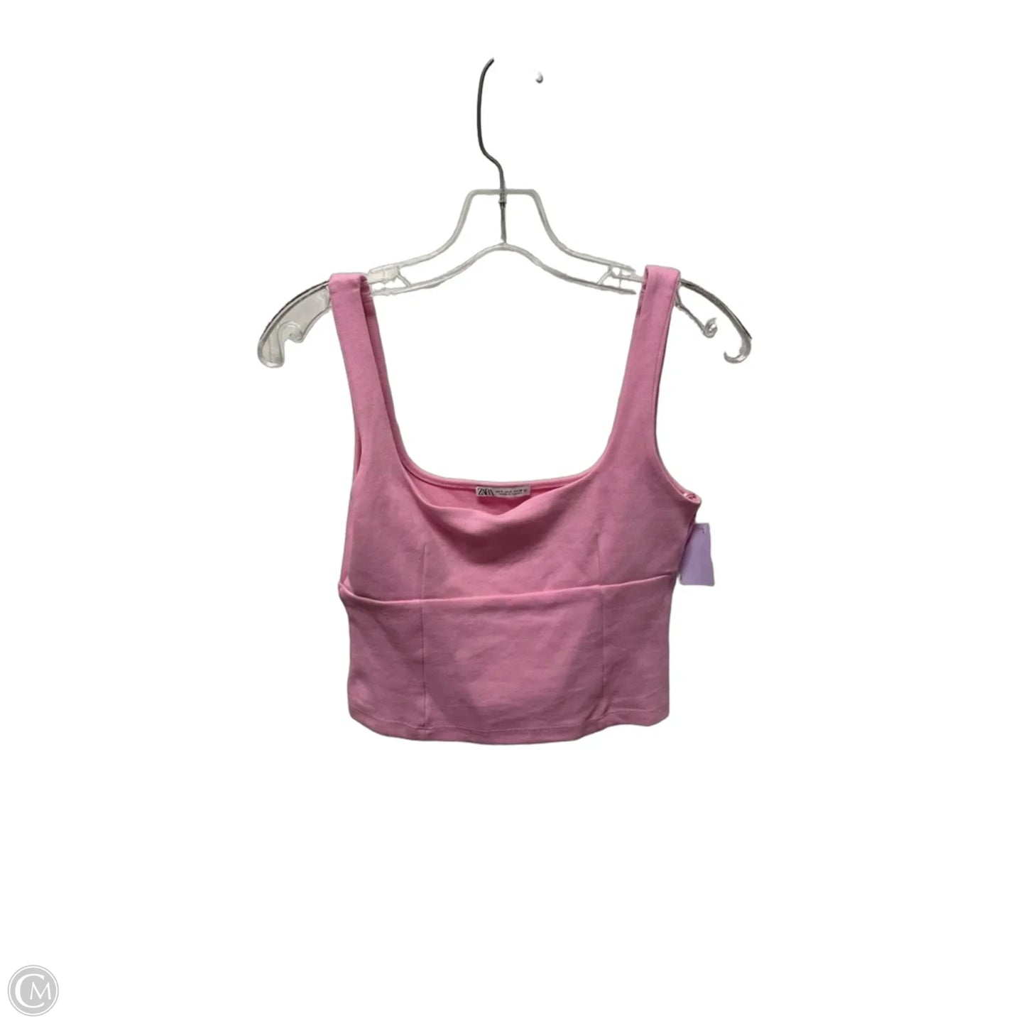 Top Sleeveless By Zara In Pink, Size: S