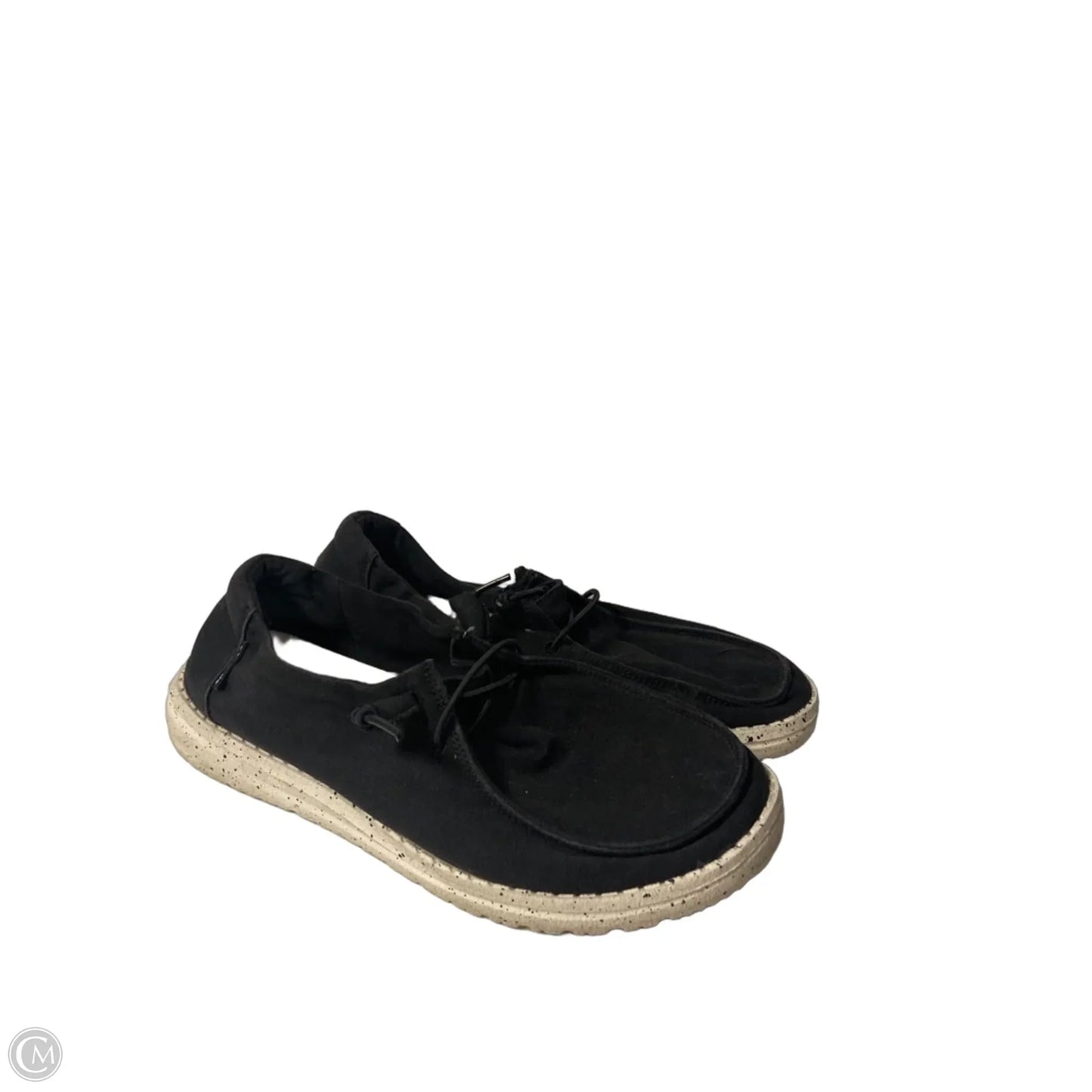 Shoes Flats By Hey Dude In Black, Size: 7
