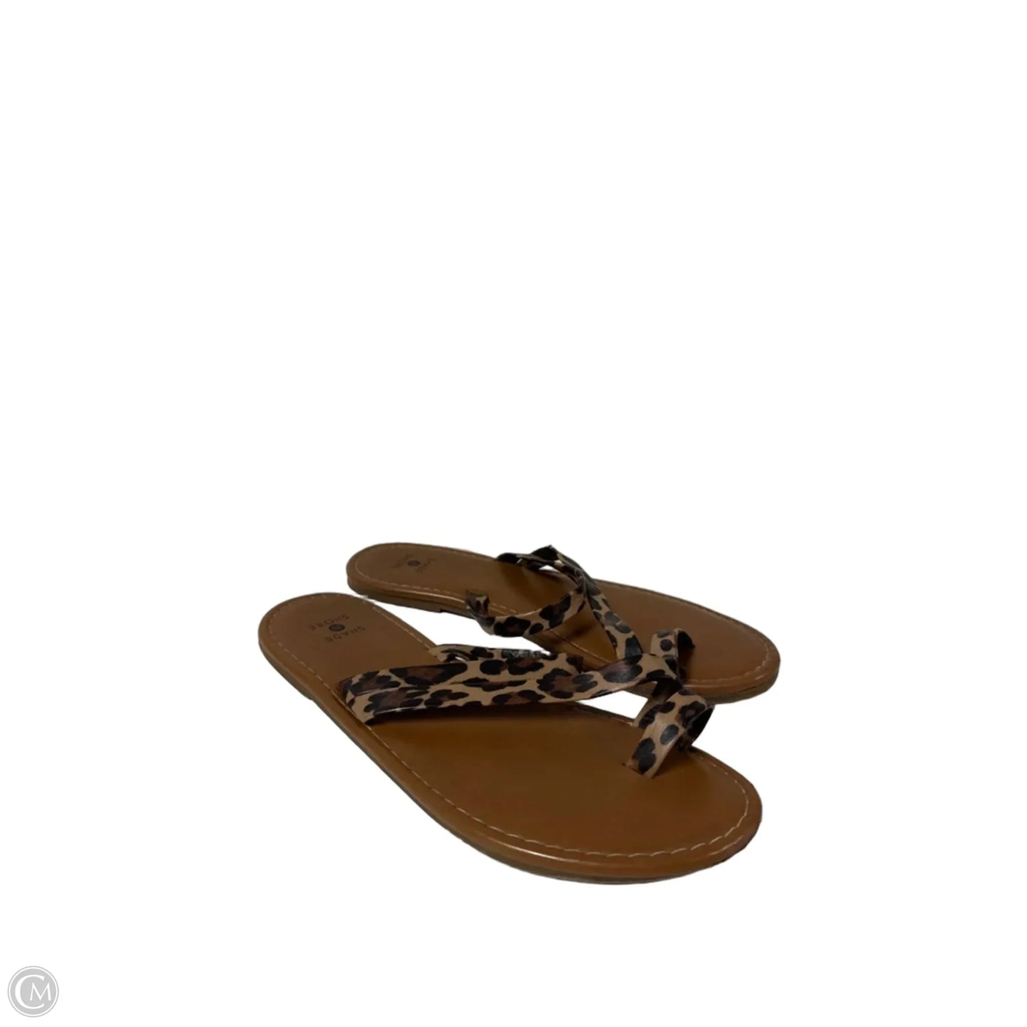 Sandals Flats By Shade & Shore In Animal Print, Size: 7