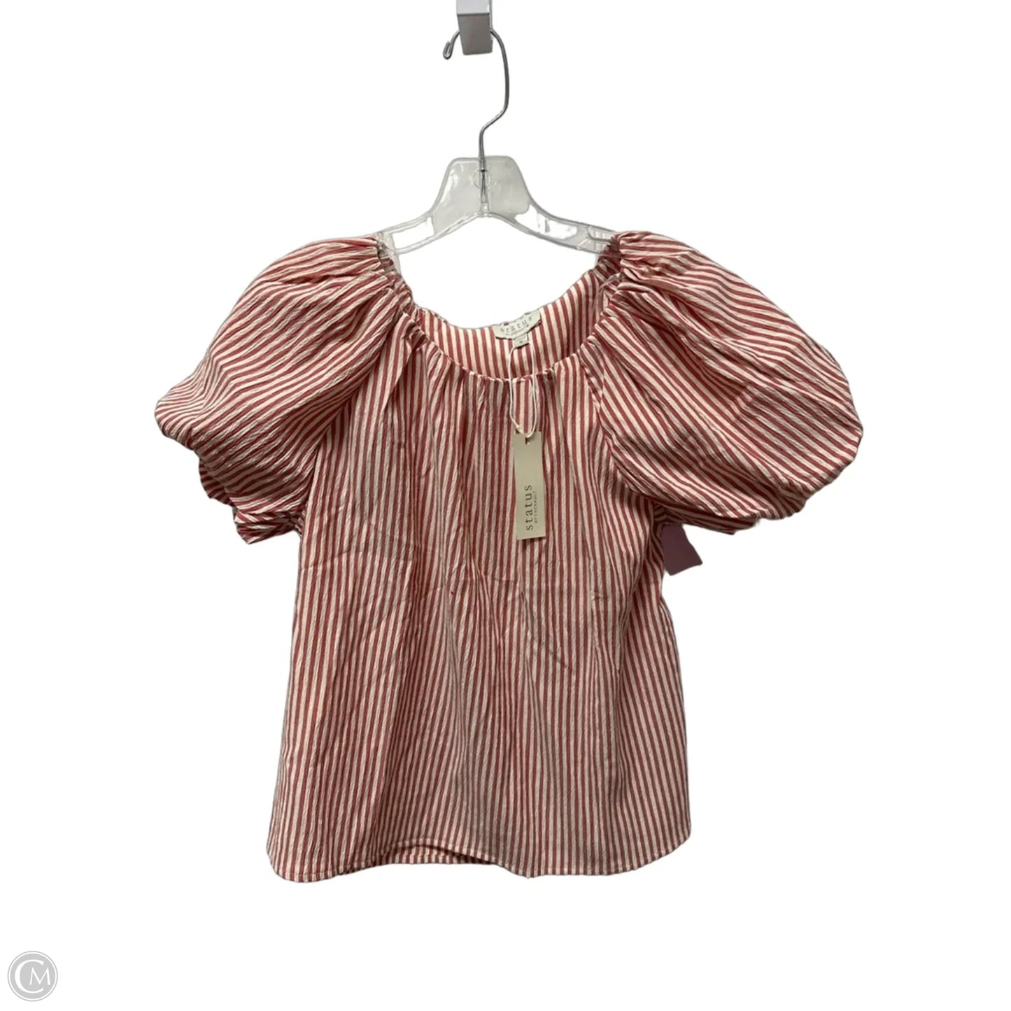 Top Short Sleeve By Clothes Mentor In Striped Pattern, Size: M