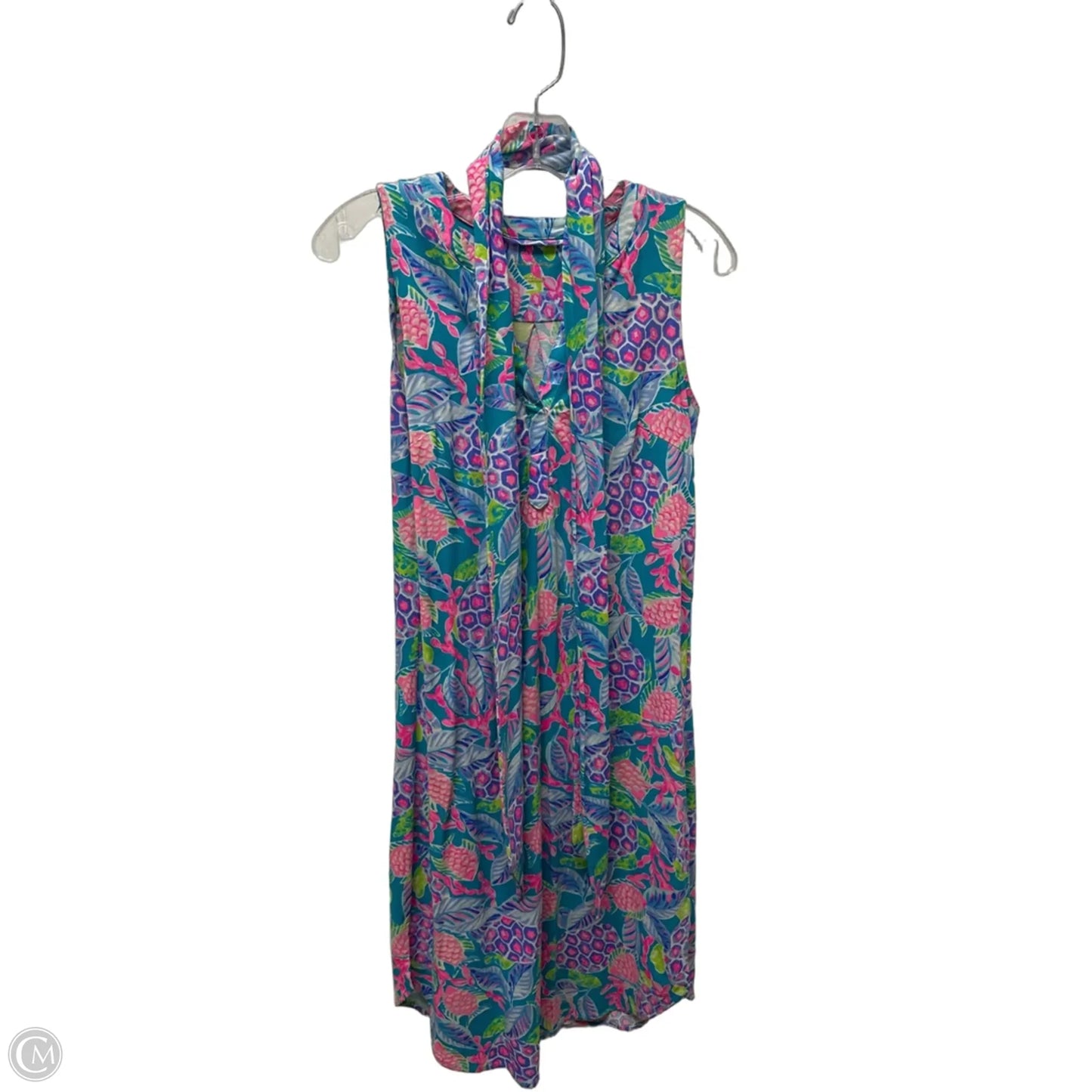 Dress Designer By Lilly Pulitzer In Tropical Print, Size: Xxs