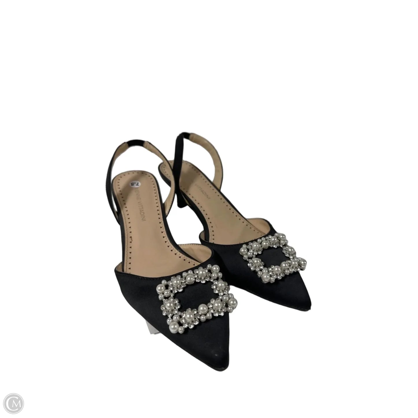 Shoes Heels Kitten By Adrienne Vittadini In Black, Size: 7.5