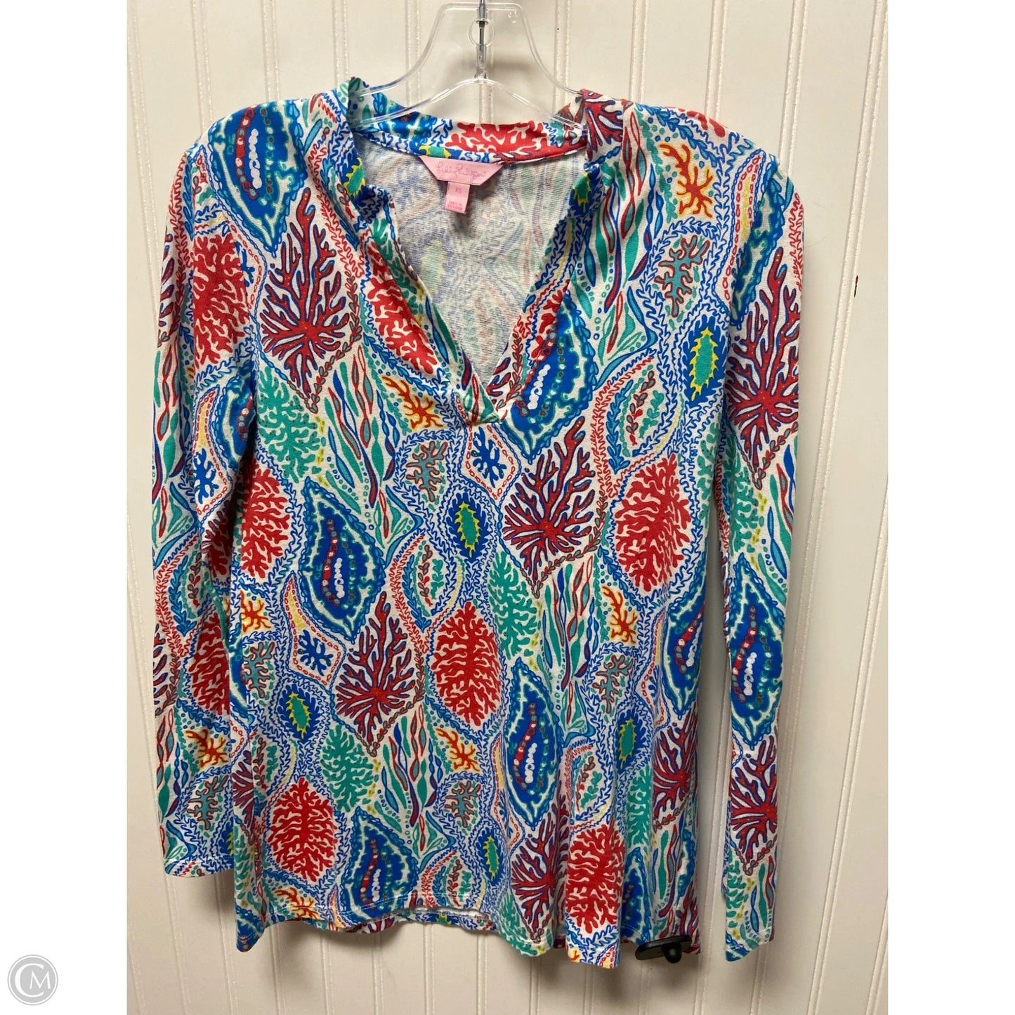 Top Long Sleeve Designer By Lilly Pulitzer In Multi-colored, Size: Xs