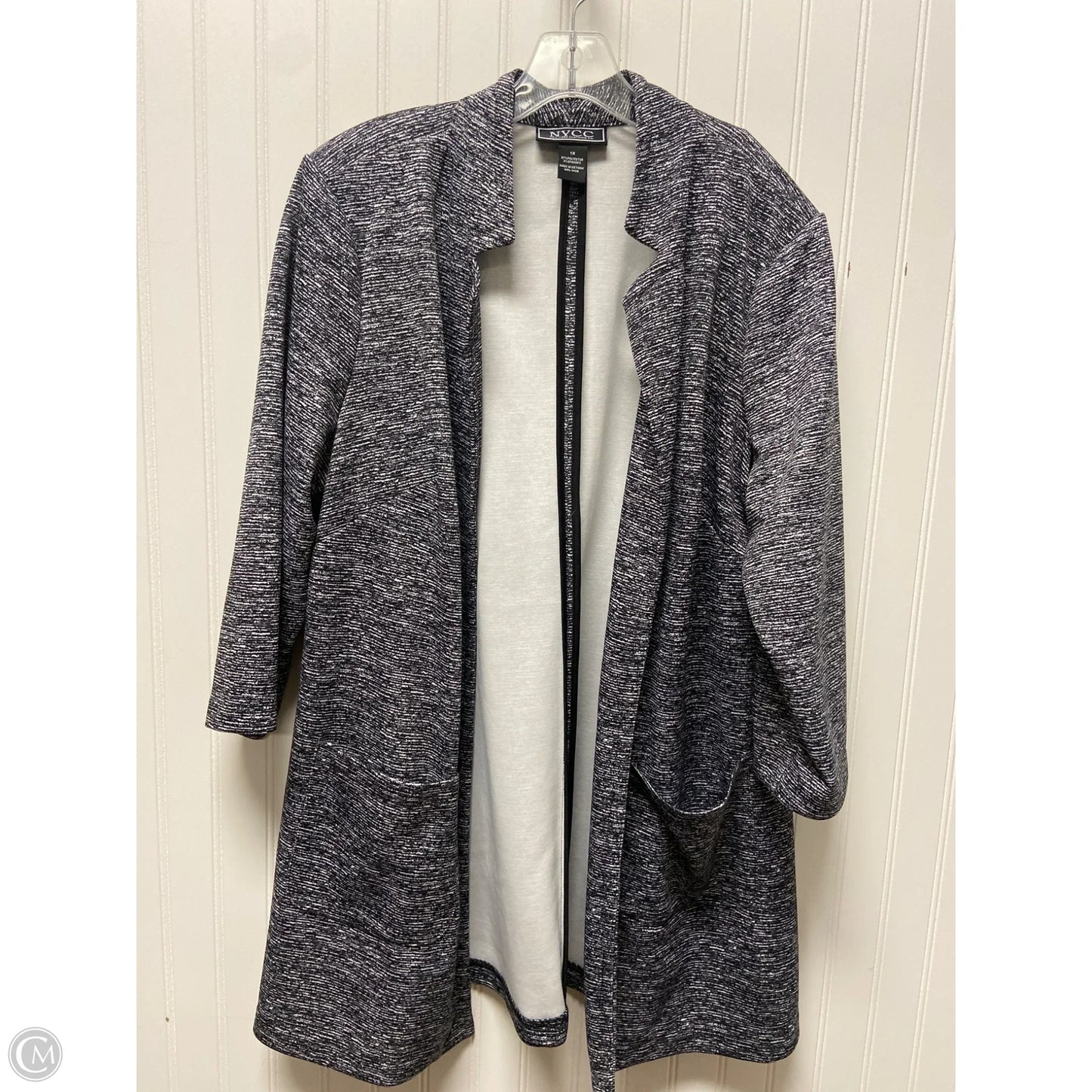 Blazer By New York And Co In Black & White, Size: 1x