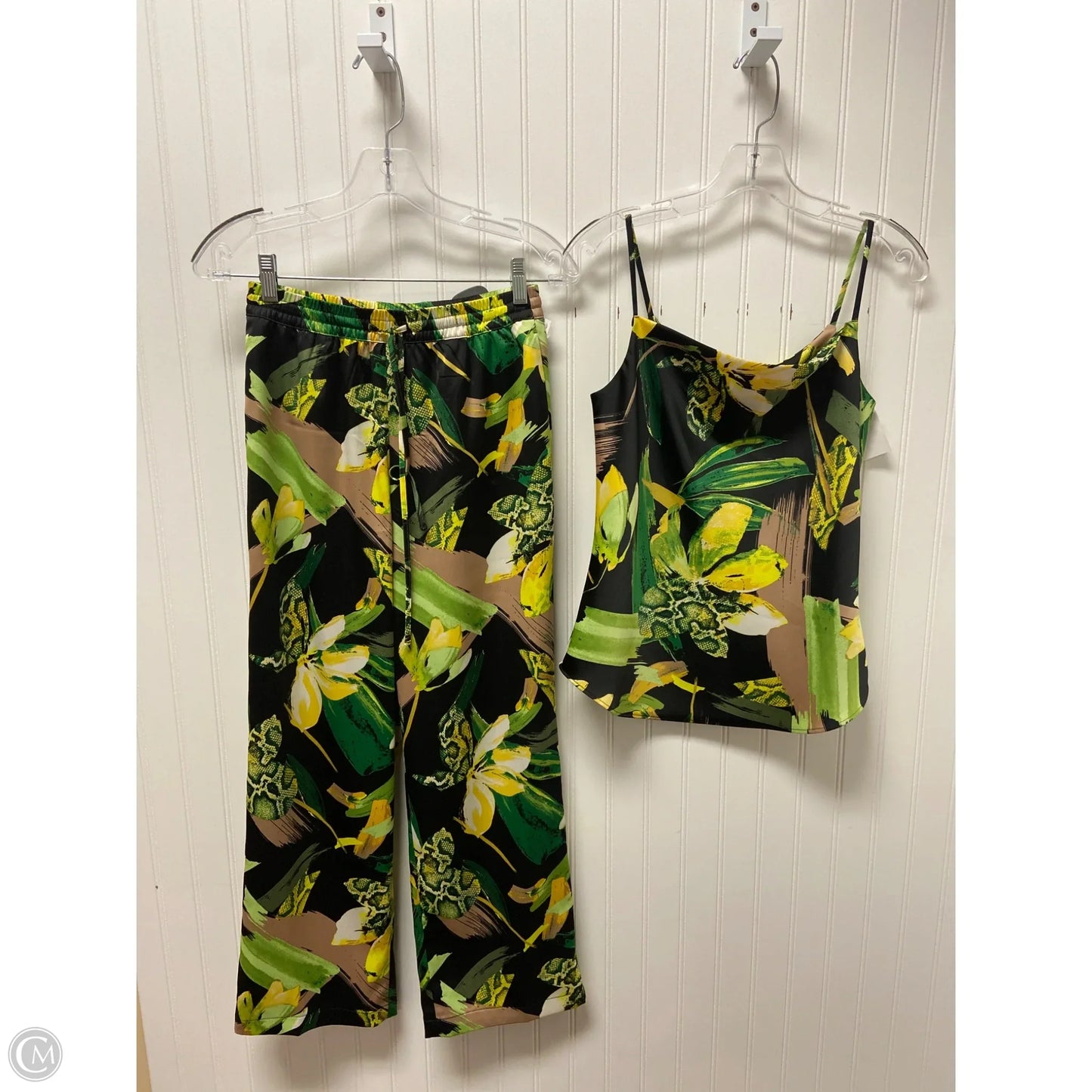 Pants Set 2pc By Bar Iii In Black & Green, Size: Xs