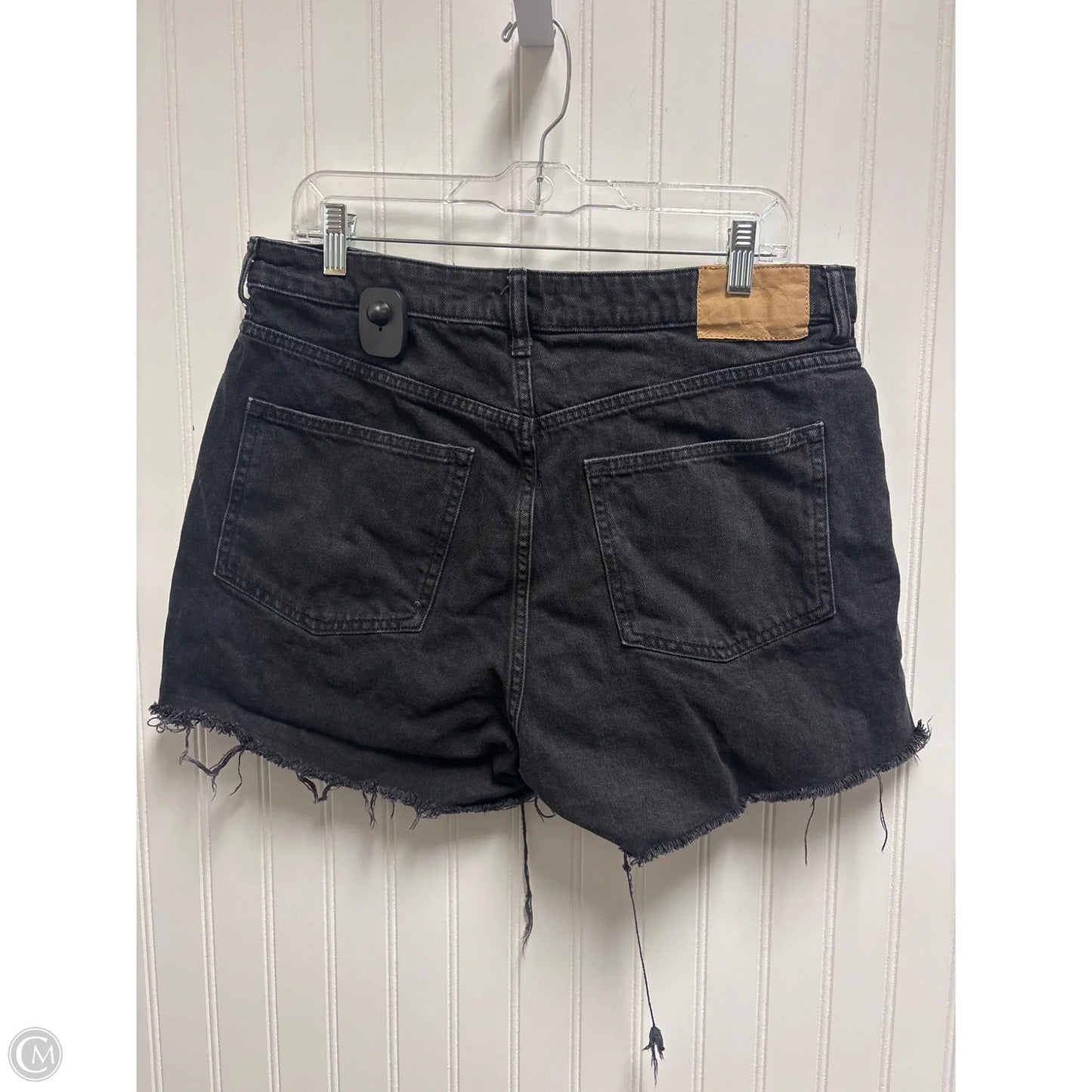Shorts By H&m In Black Denim, Size: 14