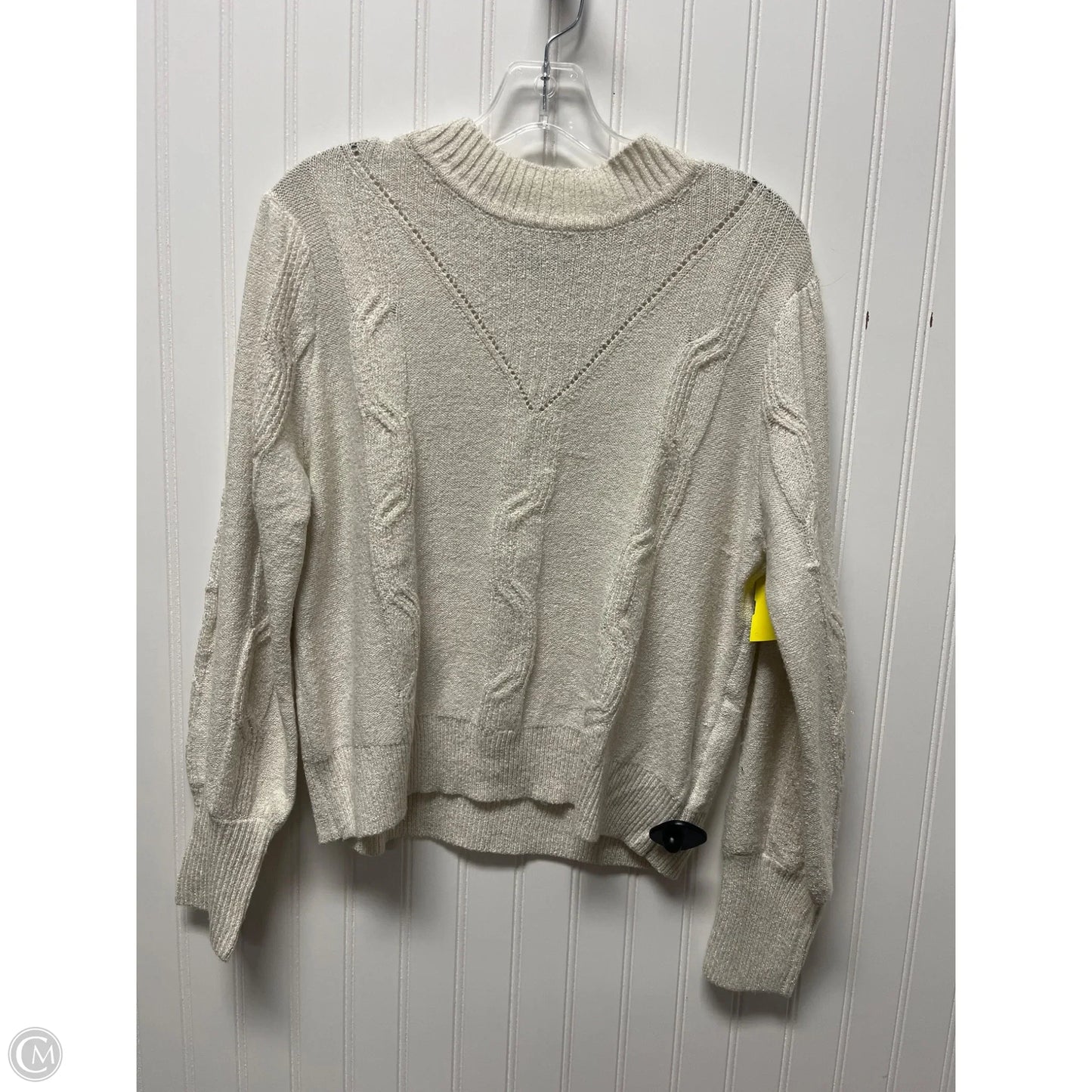 Sweater By Adrienne Vittadini In Beige, Size: Xlp