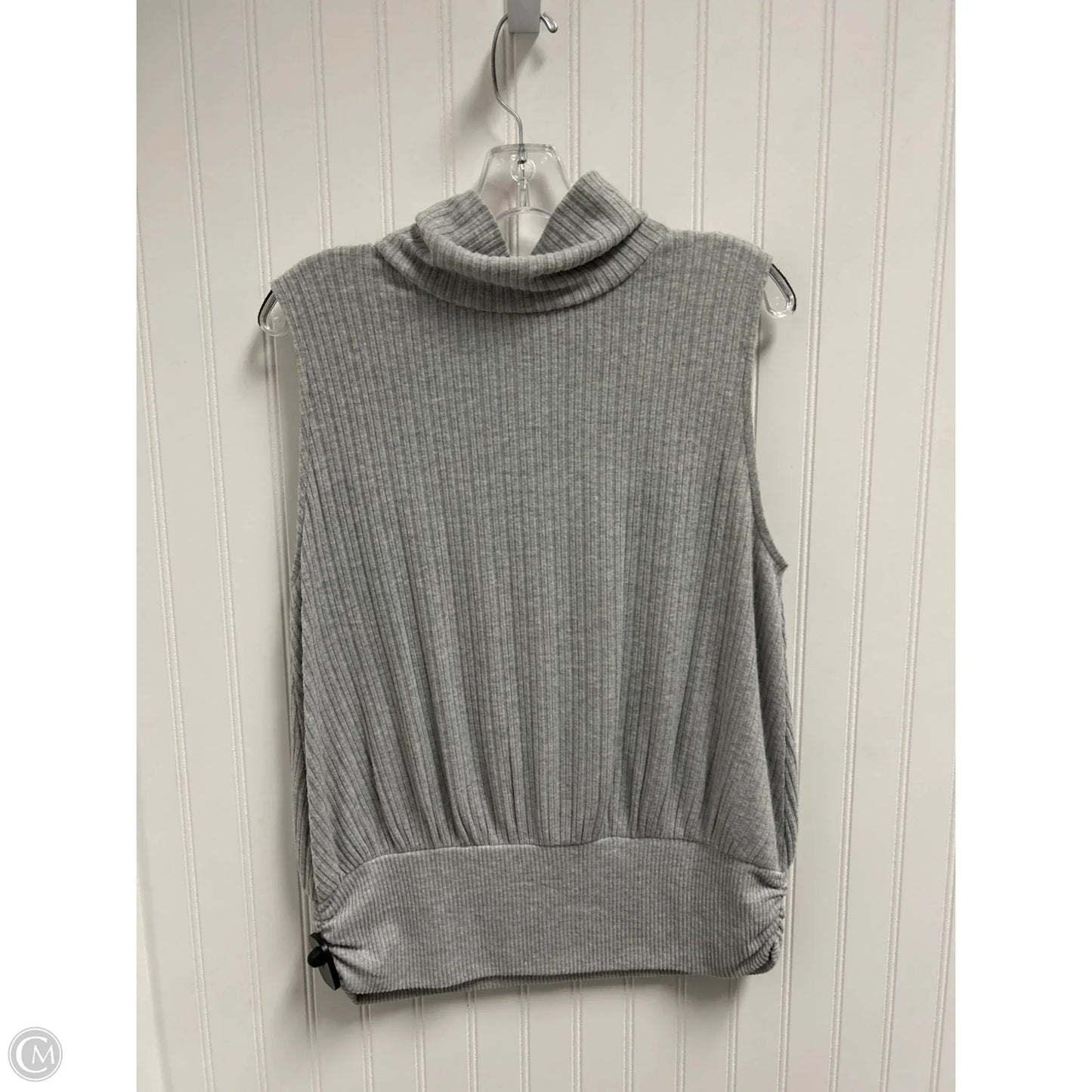 Top Sleeveless By Democracy In Grey, Size: L