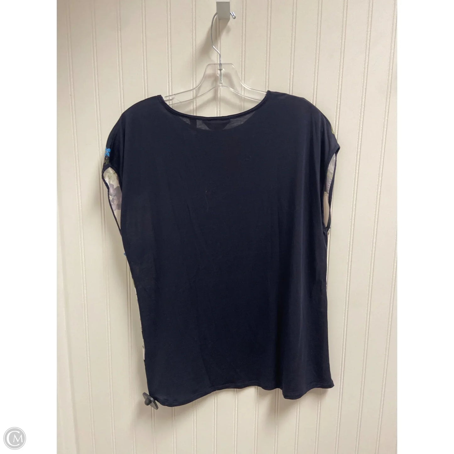 Top Short Sleeve By Ted Baker In Blue & Purple, Size: L