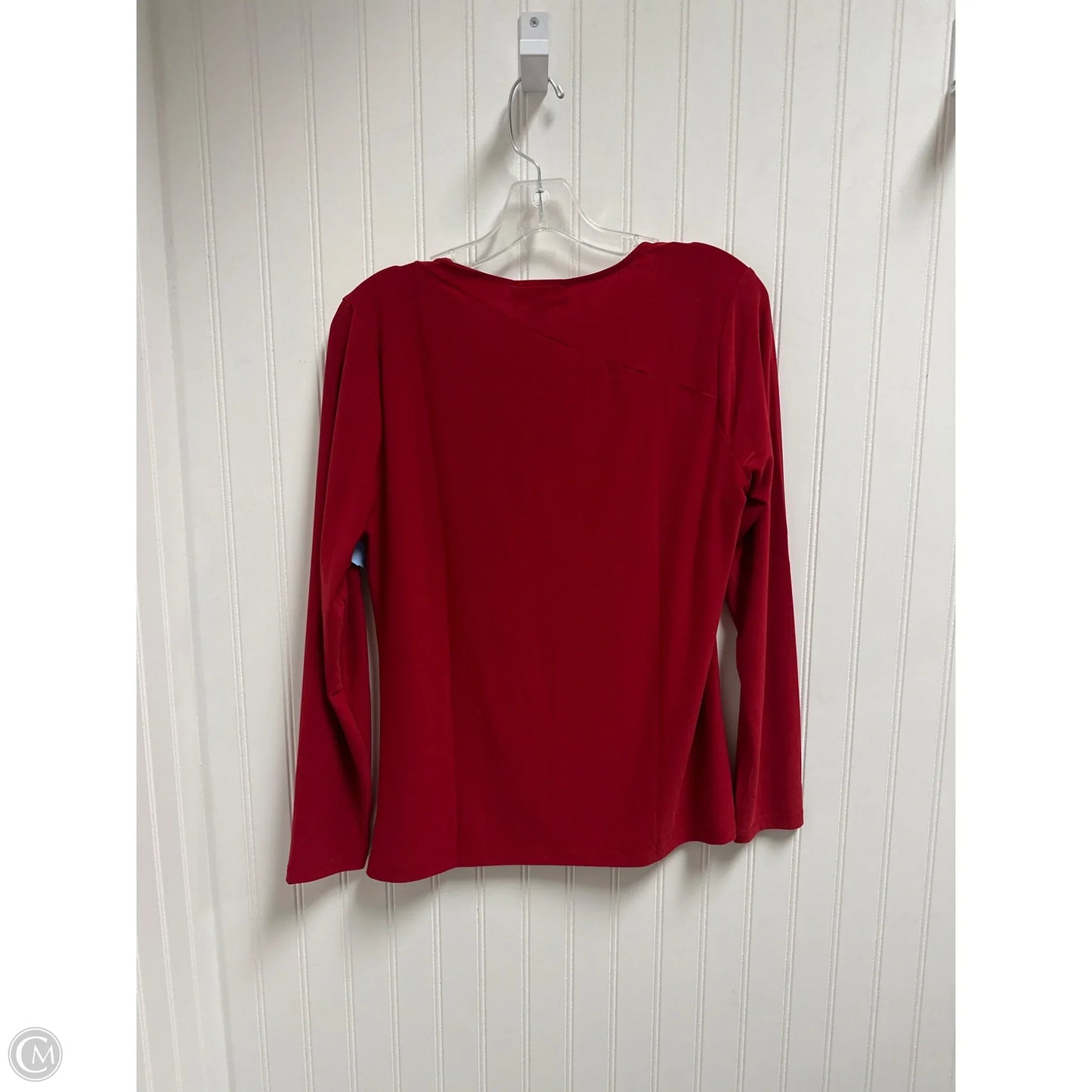 Top Long Sleeve By Nine West In Red, Size: L