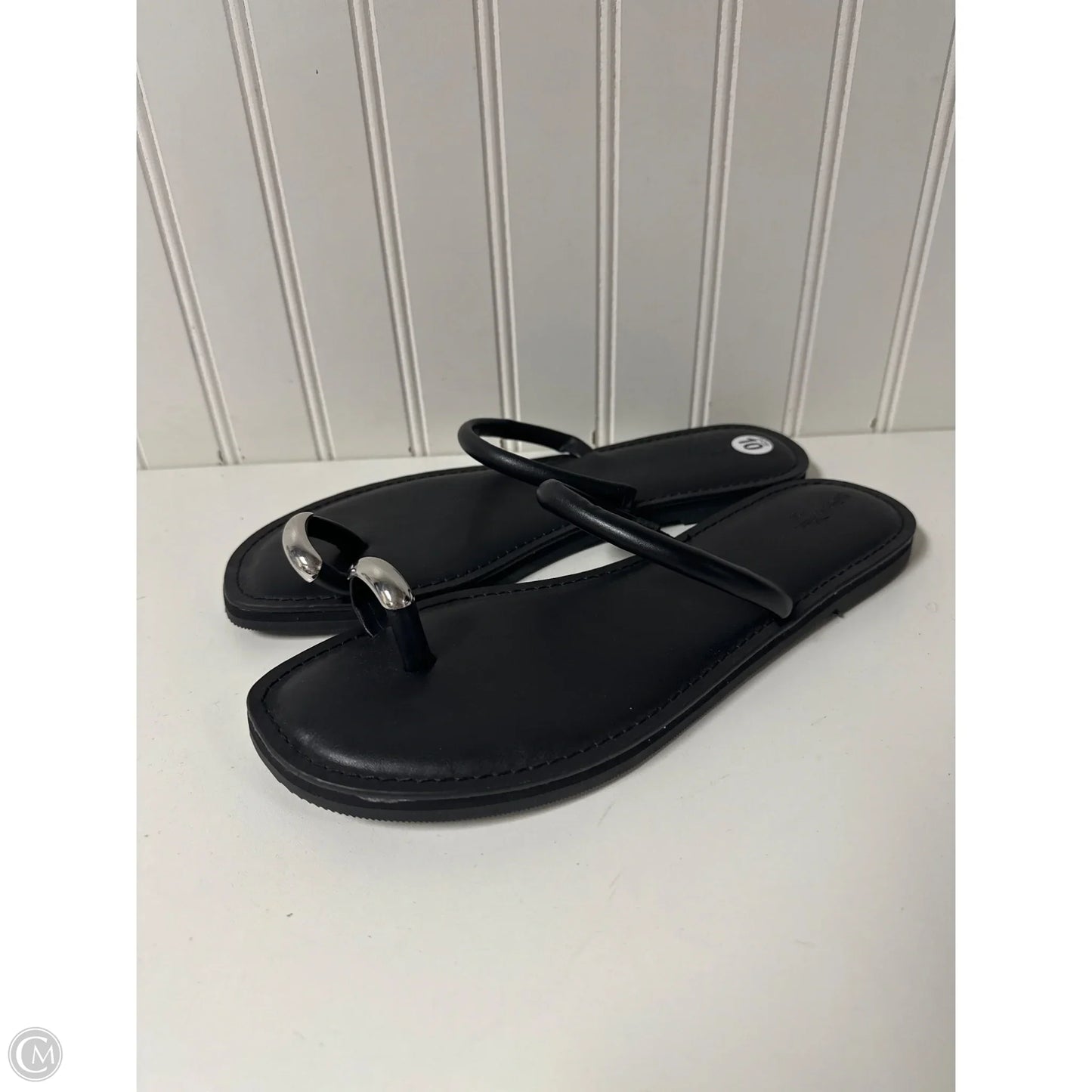 Sandals Flats By Universal Thread In Black, Size: 10