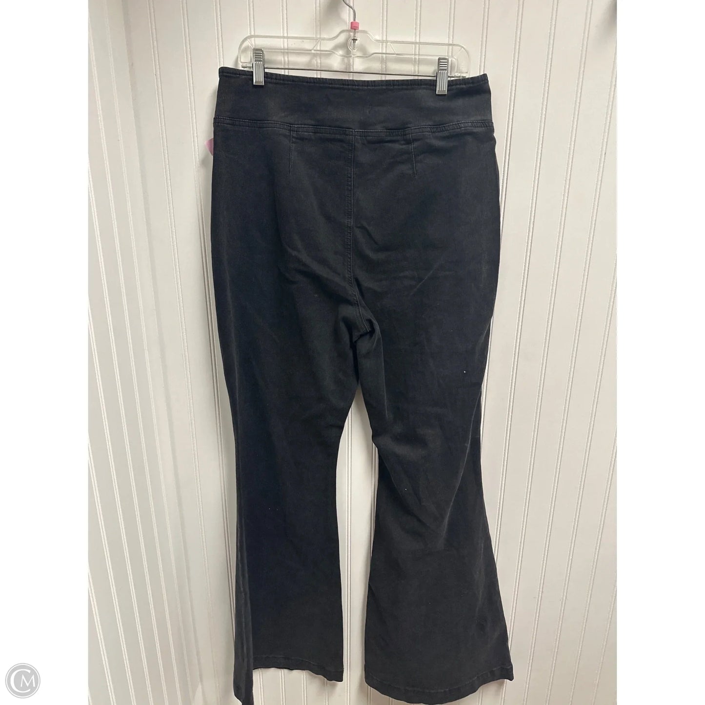 Jeans Wide Leg By Fashion Nova In Black Denim, Size: 14