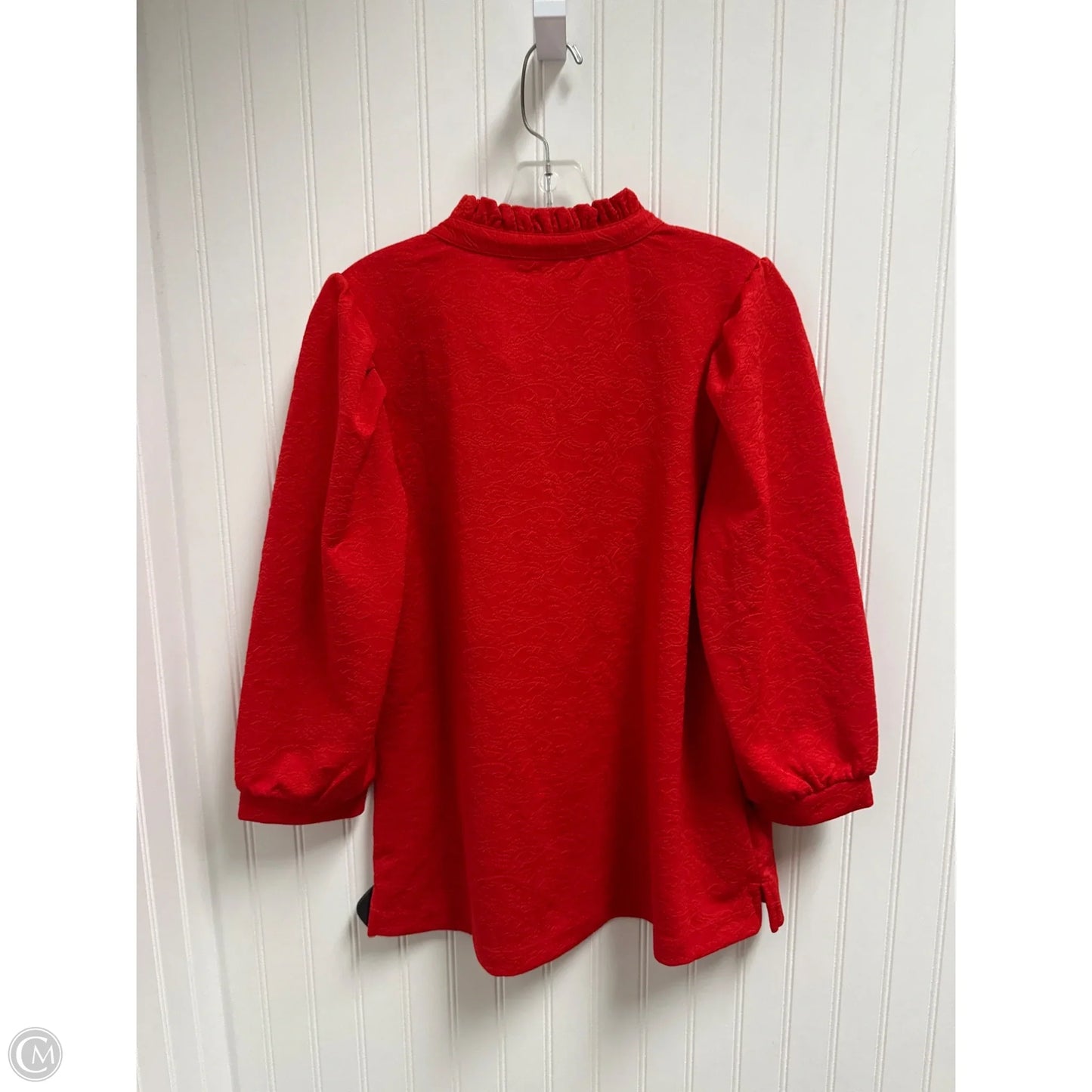 Top Long Sleeve By Crown And Ivy In Red, Size: M