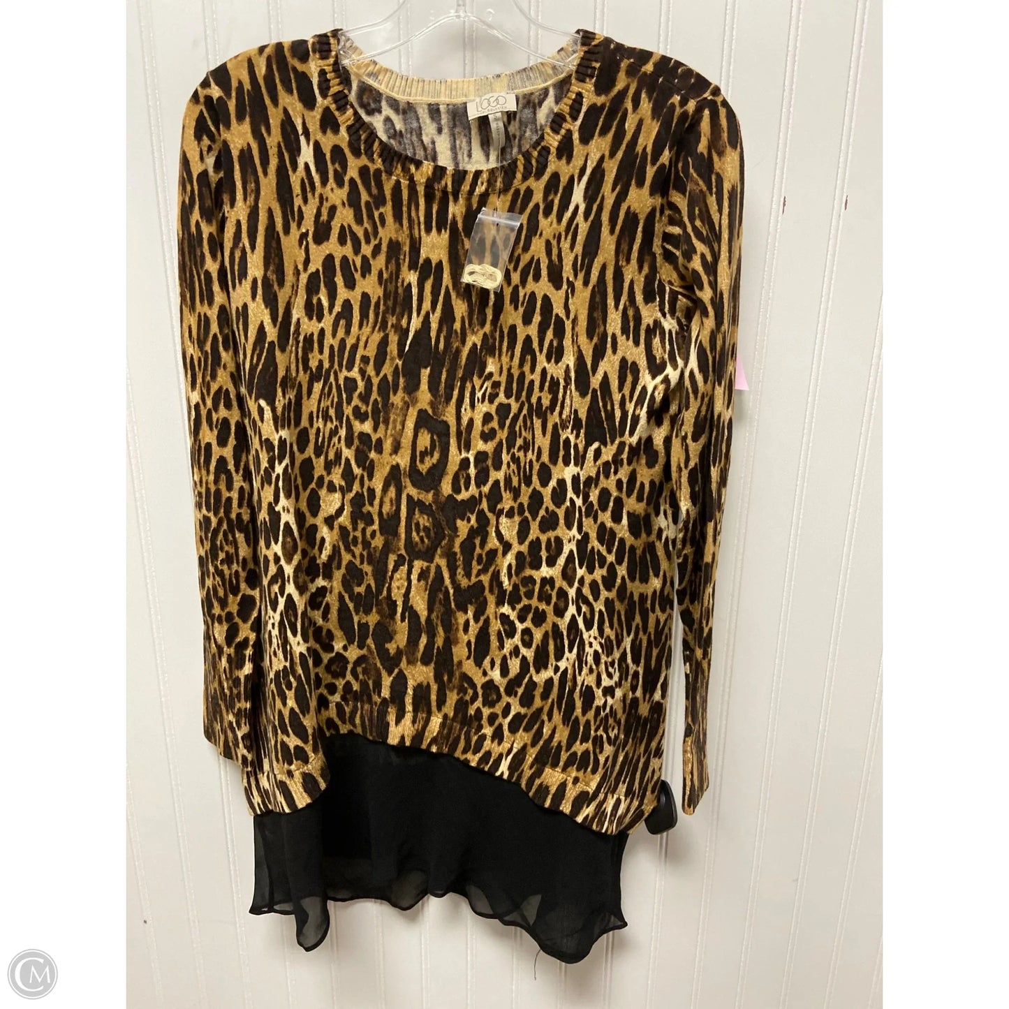 Sweater By Logo In Animal Print, Size: S