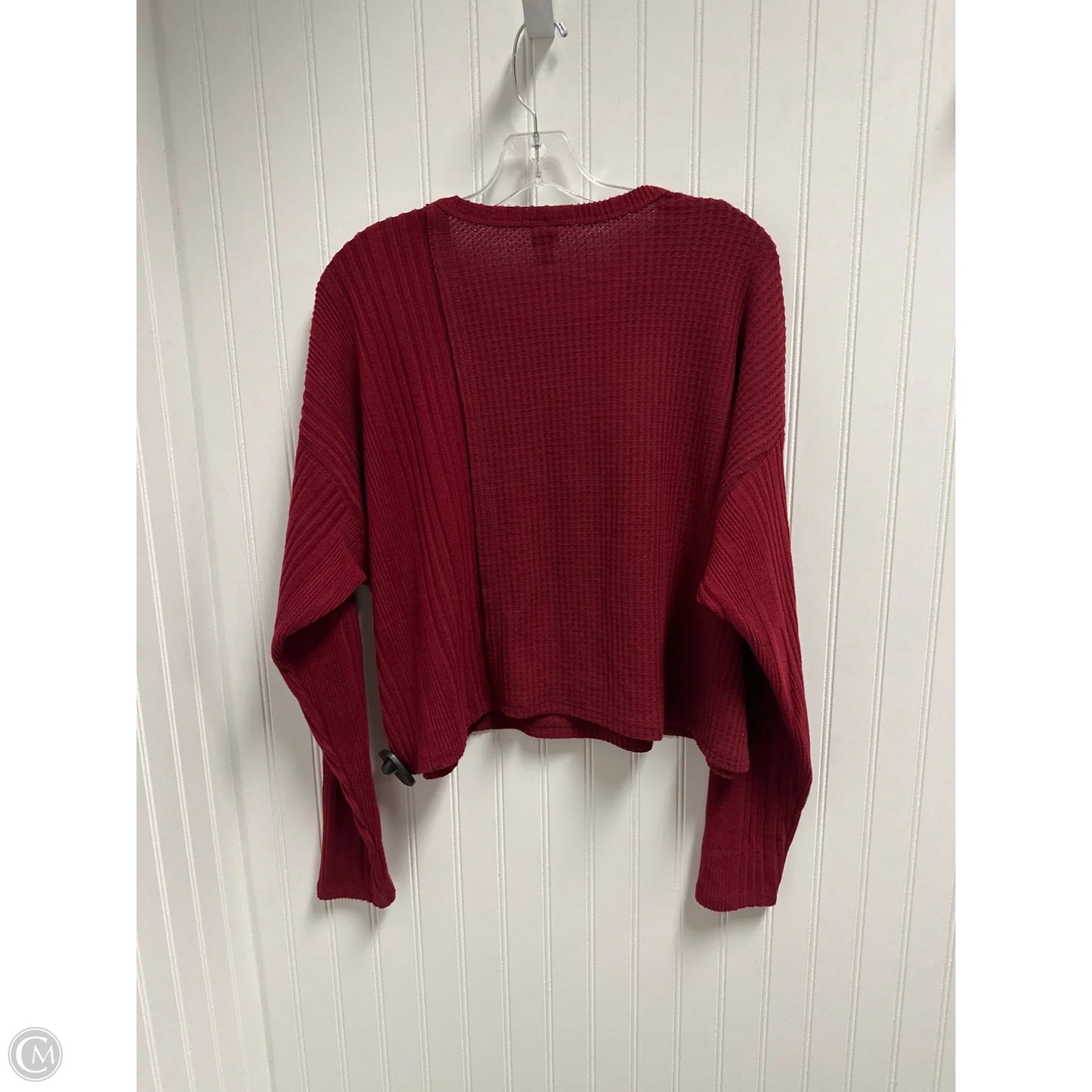 Top Long Sleeve Basic By Wild Fable In Red, Size: 1x
