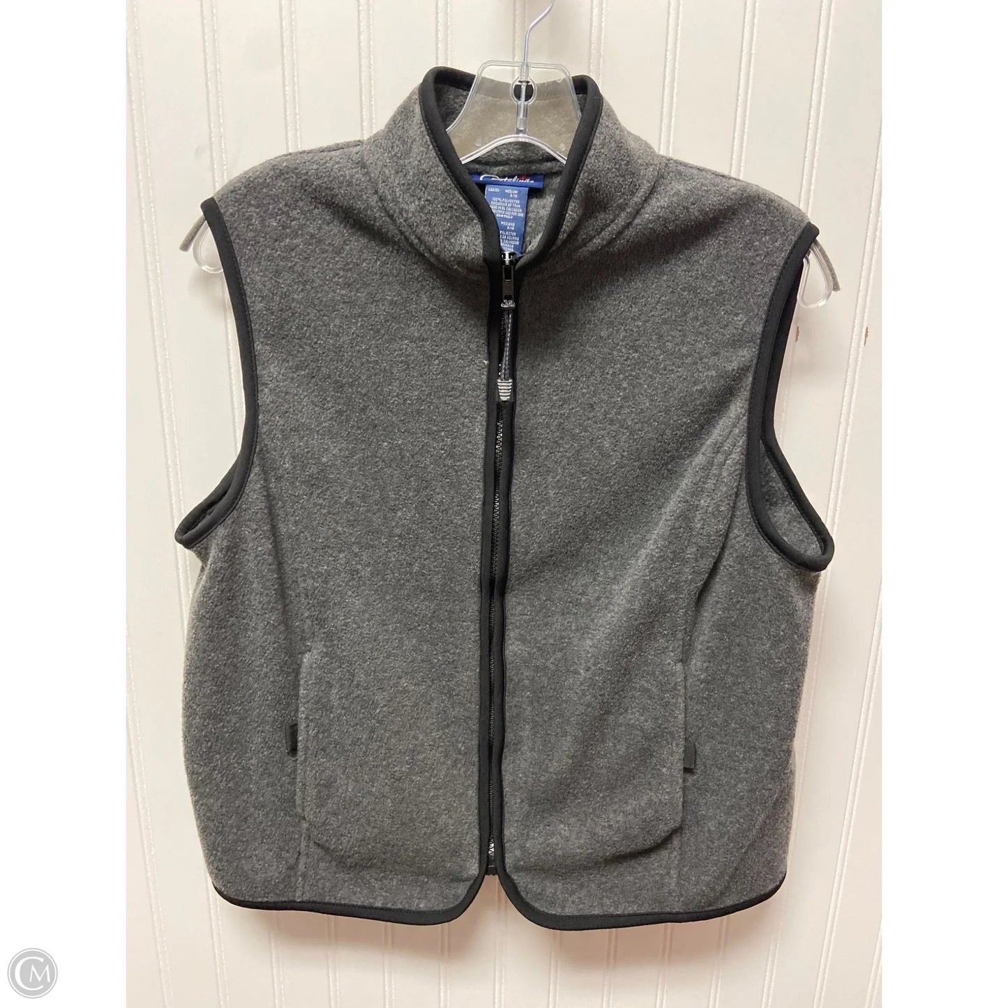 Vest Fleece By Clothes Mentor In Grey, Size: M
