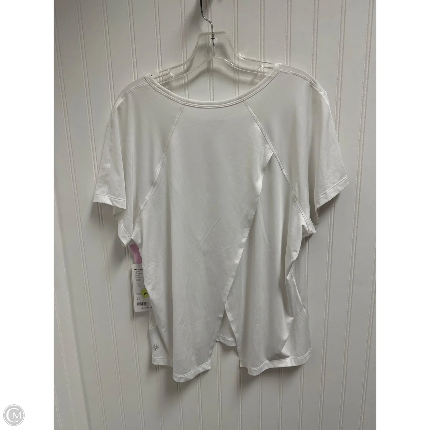 Athletic Top Short Sleeve By Athleta In White, Size: Xl