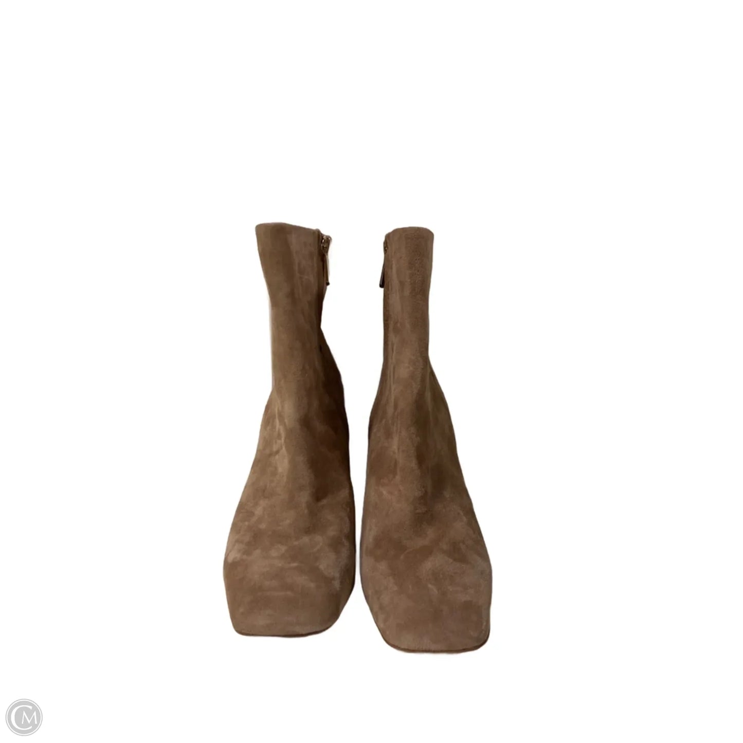 Boots Ankle Heels By Sam Edelman In Taupe, Size: 6.5