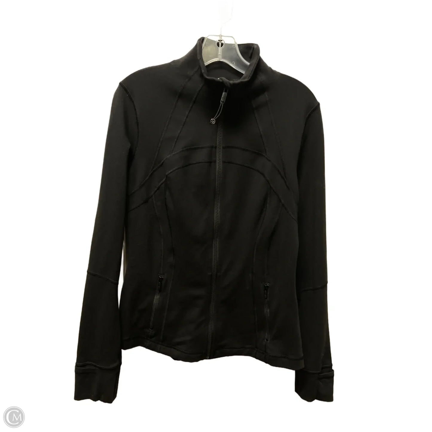 Athletic Jacket By Lululemon In Black, Size: M