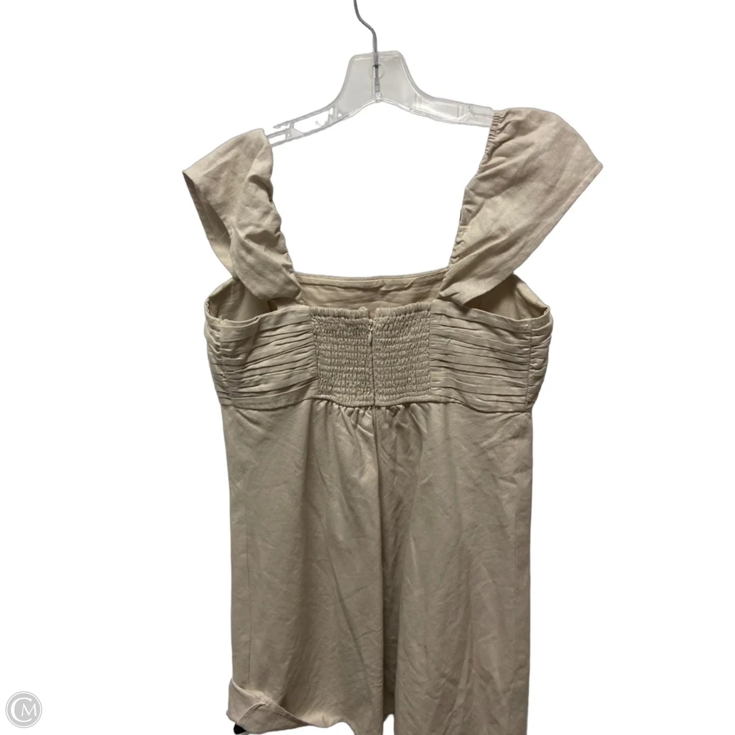 Dress Casual Short By Abercrombie And Fitch In Beige, Size: L