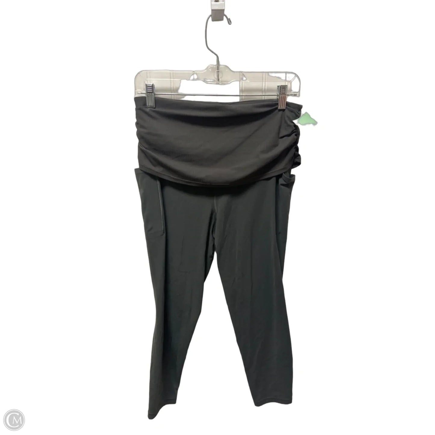 Athletic Leggings By Athleta In Grey, Size: L