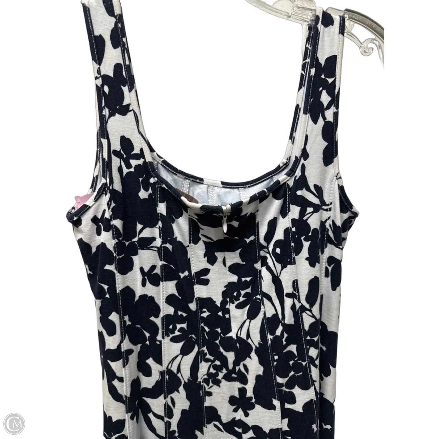 Dress Casual Midi By Loft In Blue & White, Size: S