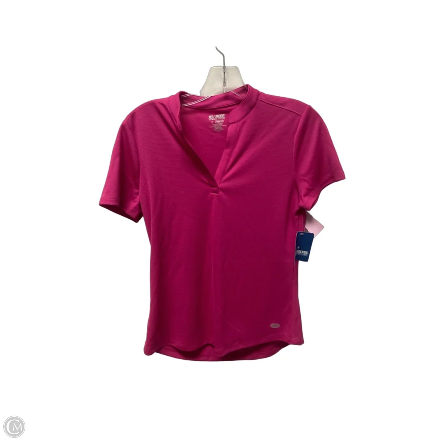 Athletic Top Short Sleeve By Reel Legends In Pink, Size: S