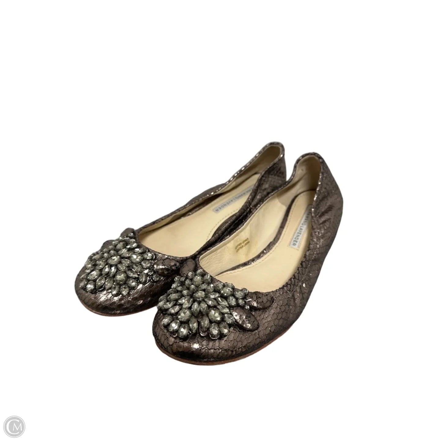 Shoes Designer By Vera Wang In Grey, Size: 7