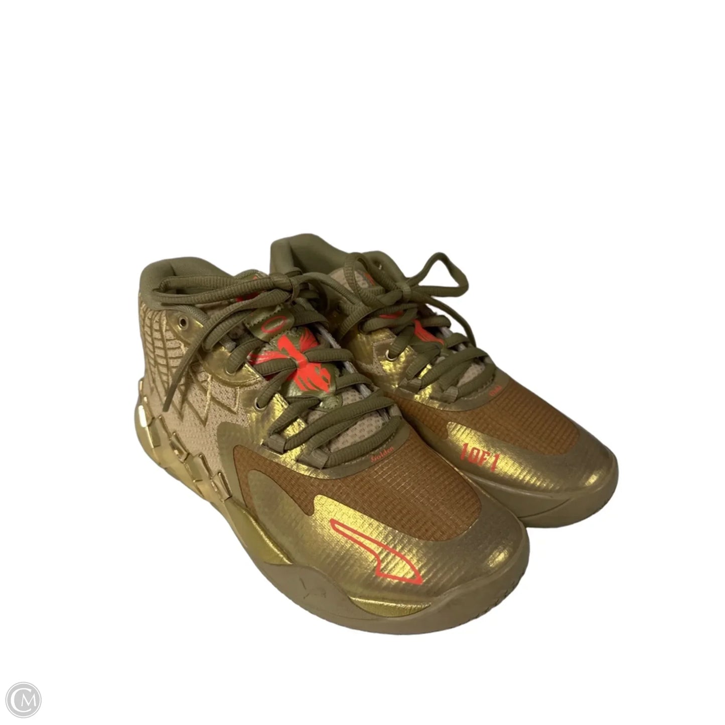 Shoes Sneakers By Puma In Gold, Size: 8