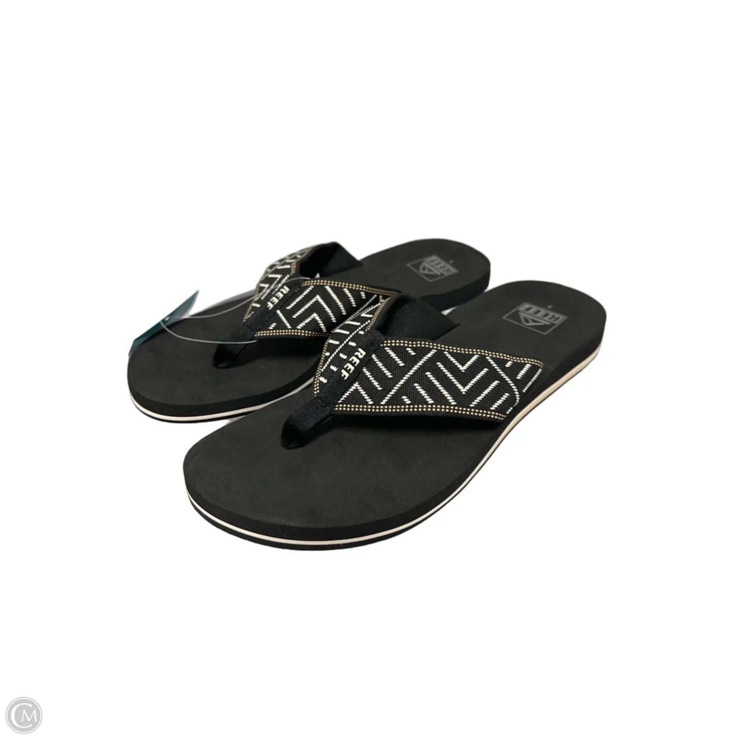 Sandals Flip Flops By Reef In Black, Size: 8