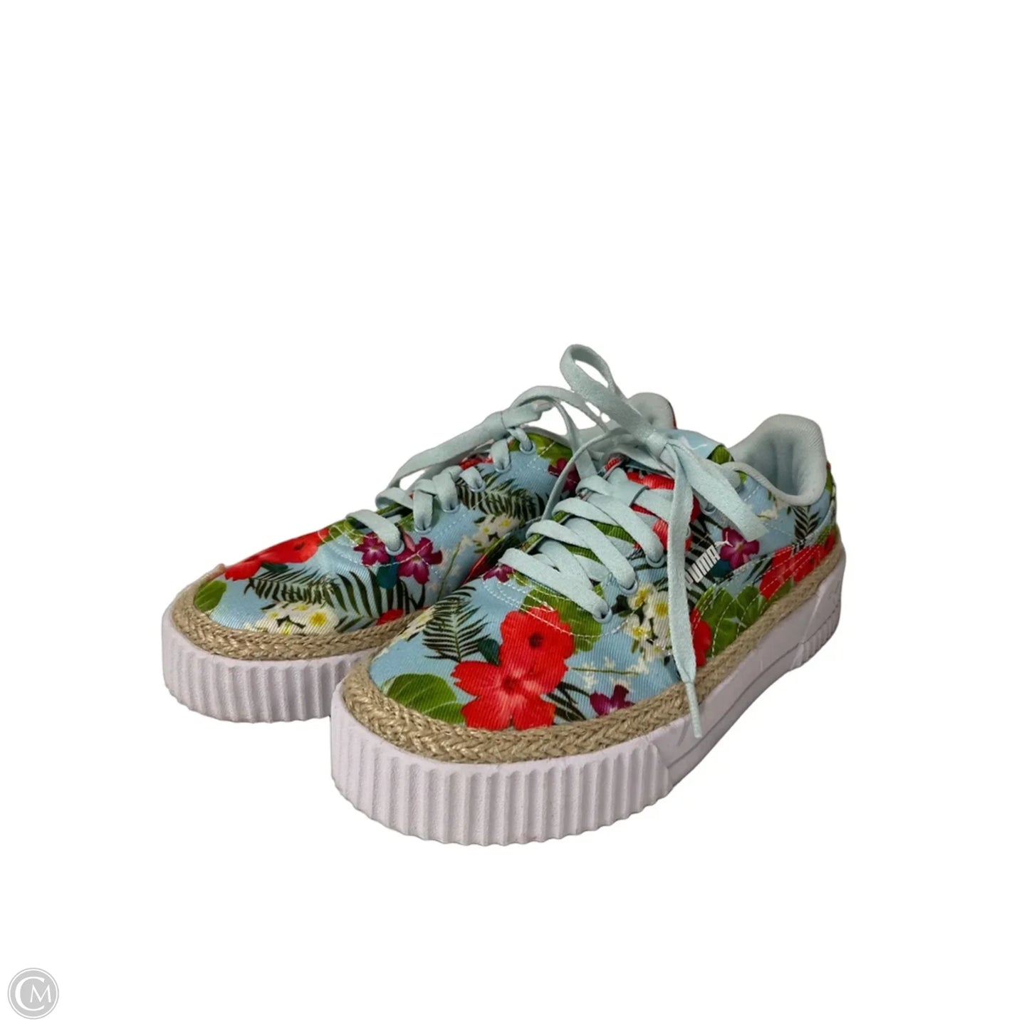 Shoes Sneakers By Puma In Tropical Print, Size: 9
