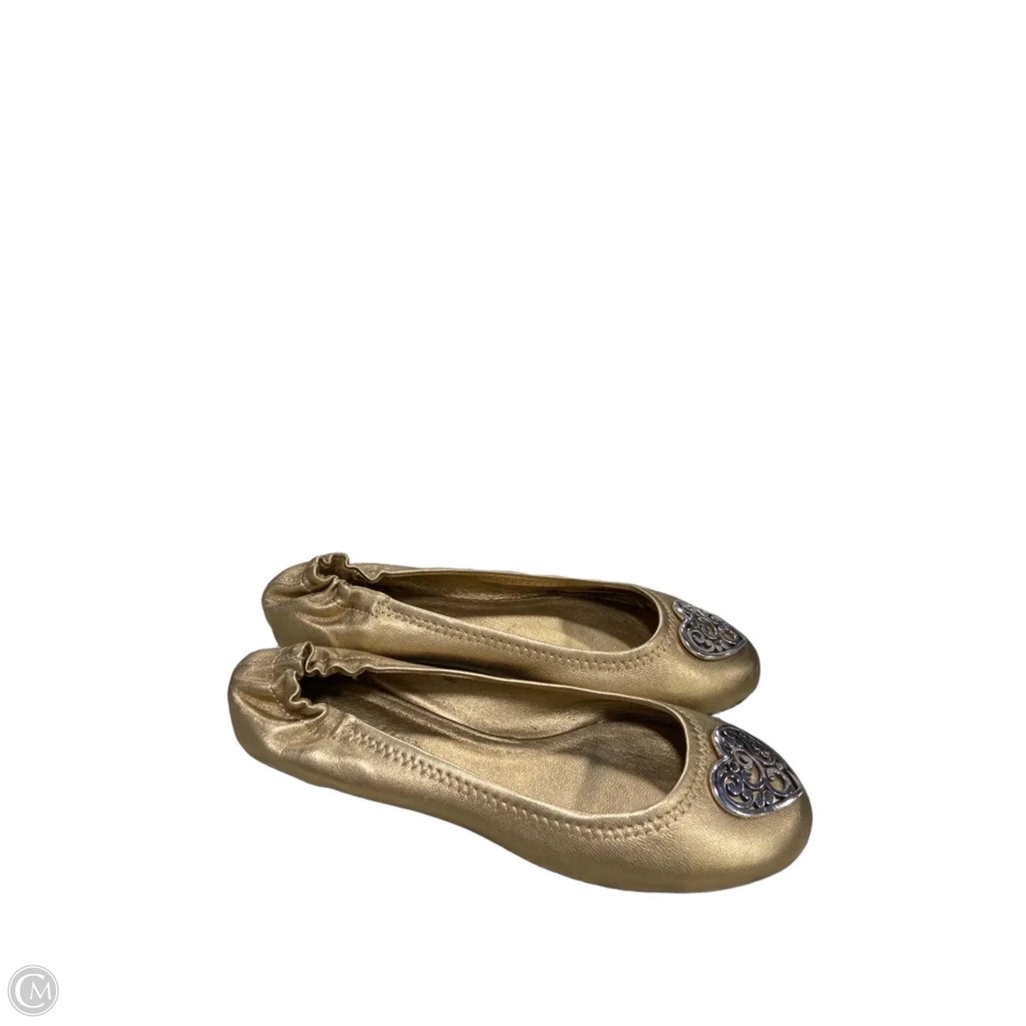 Shoes Flats By Brighton In Gold, Size: 6.5
