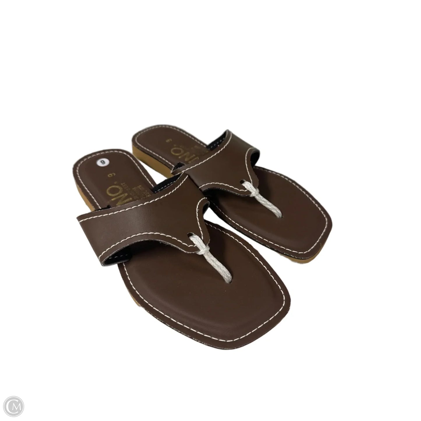 Sandals Flip Flops By Clothes Mentor In Brown, Size: 9