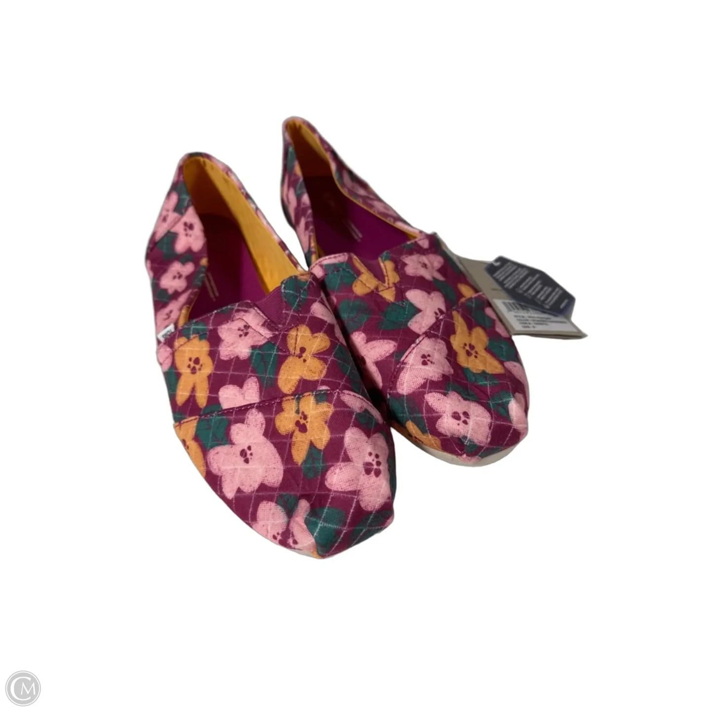 Shoes Flats By Toms In Orange & Purple, Size: 9