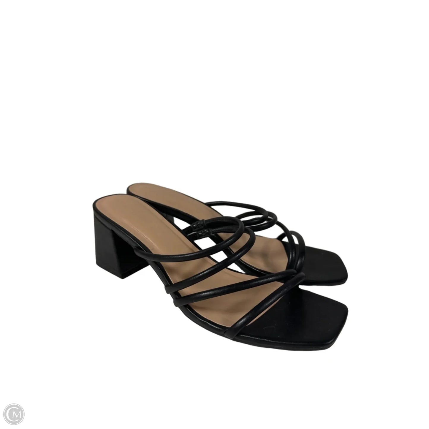 Sandals Heels Block By A New Day In Black, Size: 8.5