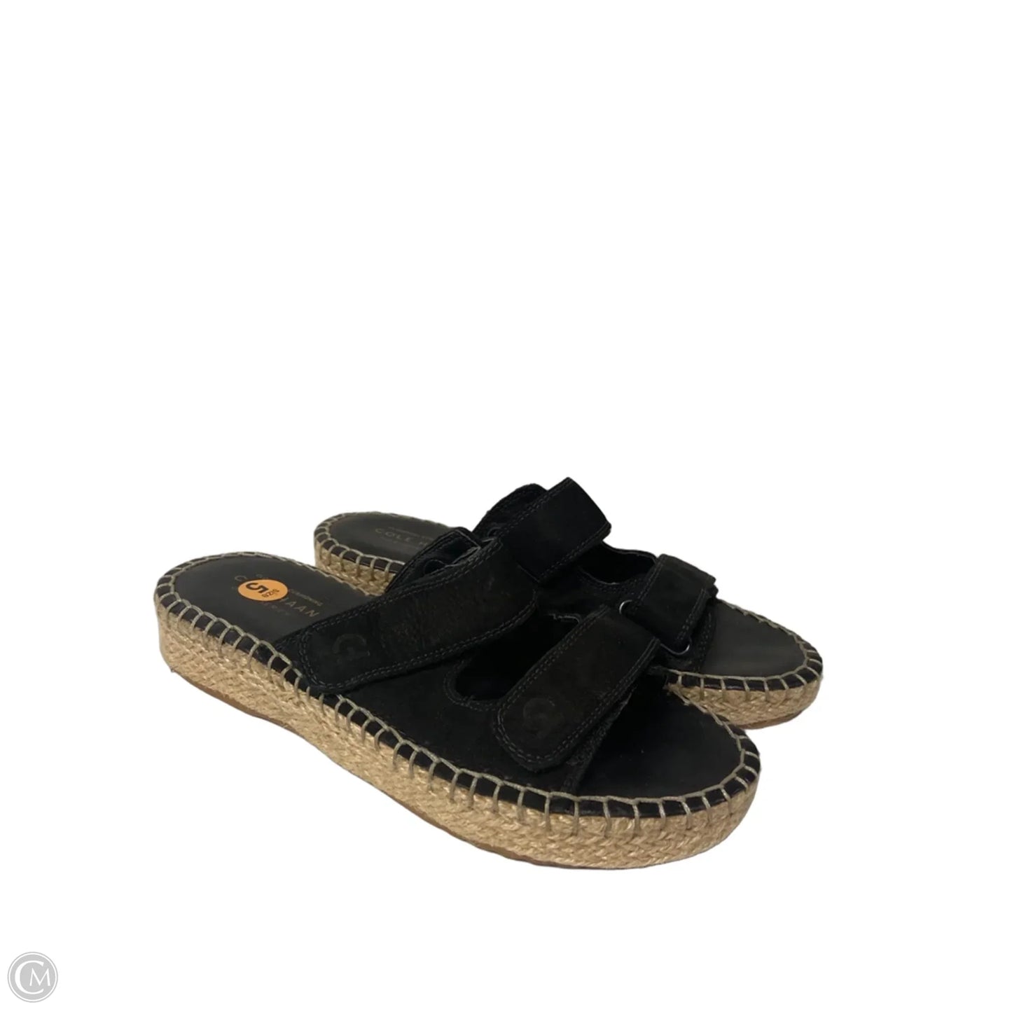 Sandals Flats By Cole-haan In Black, Size: 5