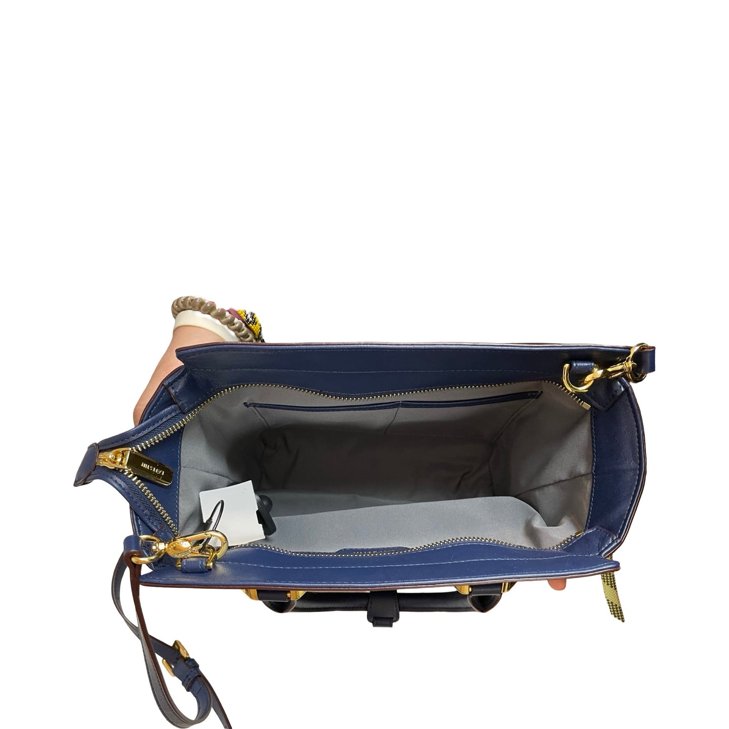 Handbag By Lafestin In Blue, Size:Medium